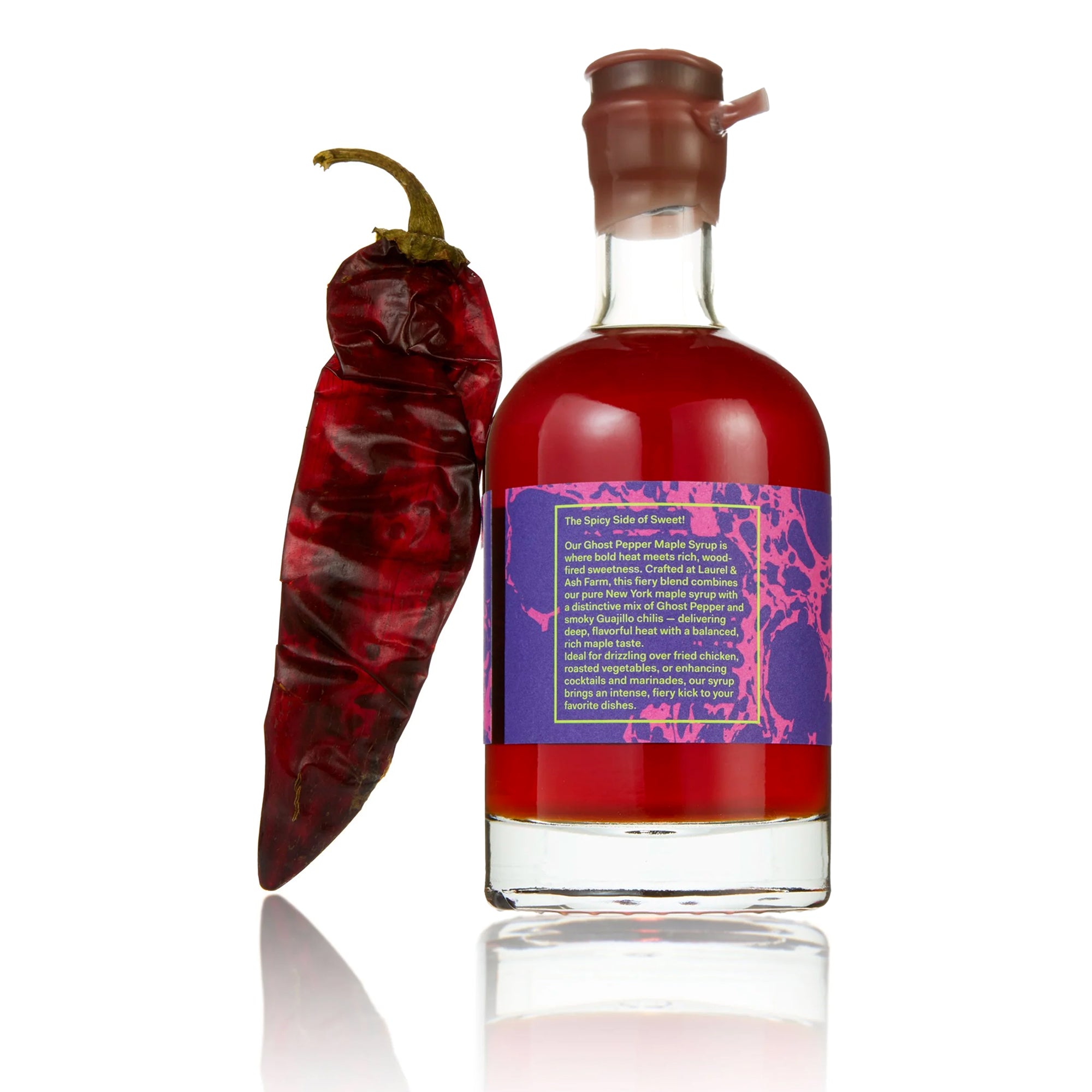 Hot Stuff! Ghost Pepper Maple Syrup, 375 mL.