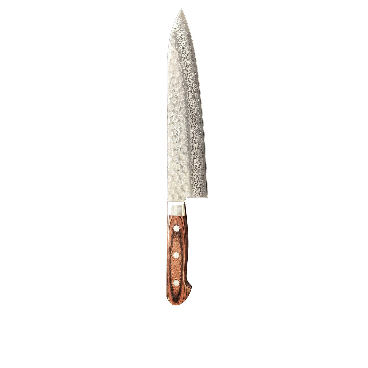 Warikomi Damascus Tsuchime - Gyuto Knife, 9.5 in
