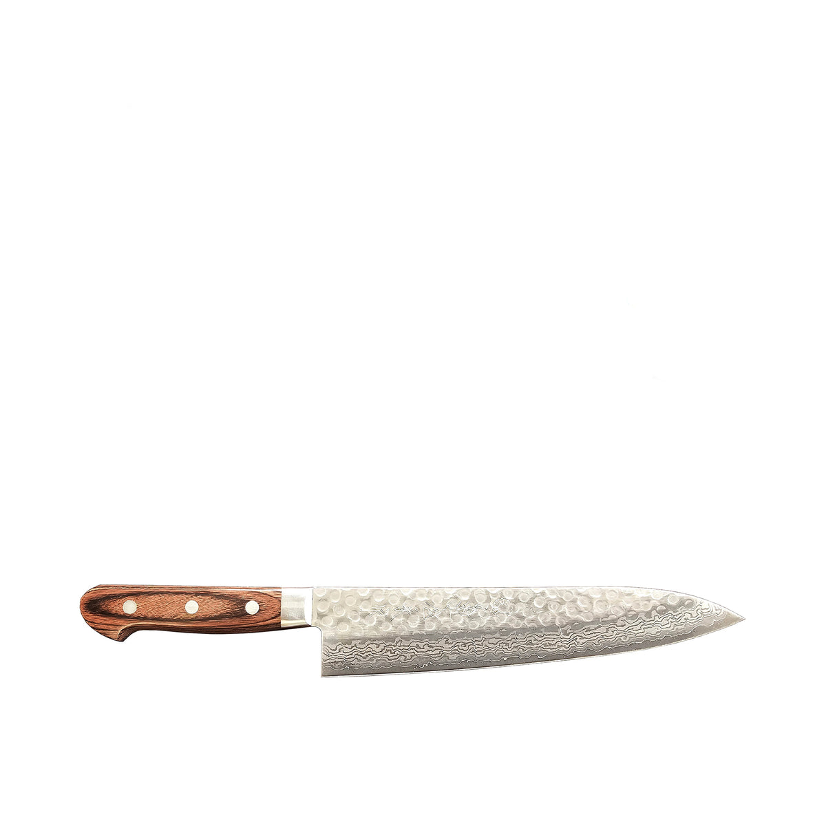 Warikomi Damascus Tsuchime - Gyuto Knife, 9.5 in