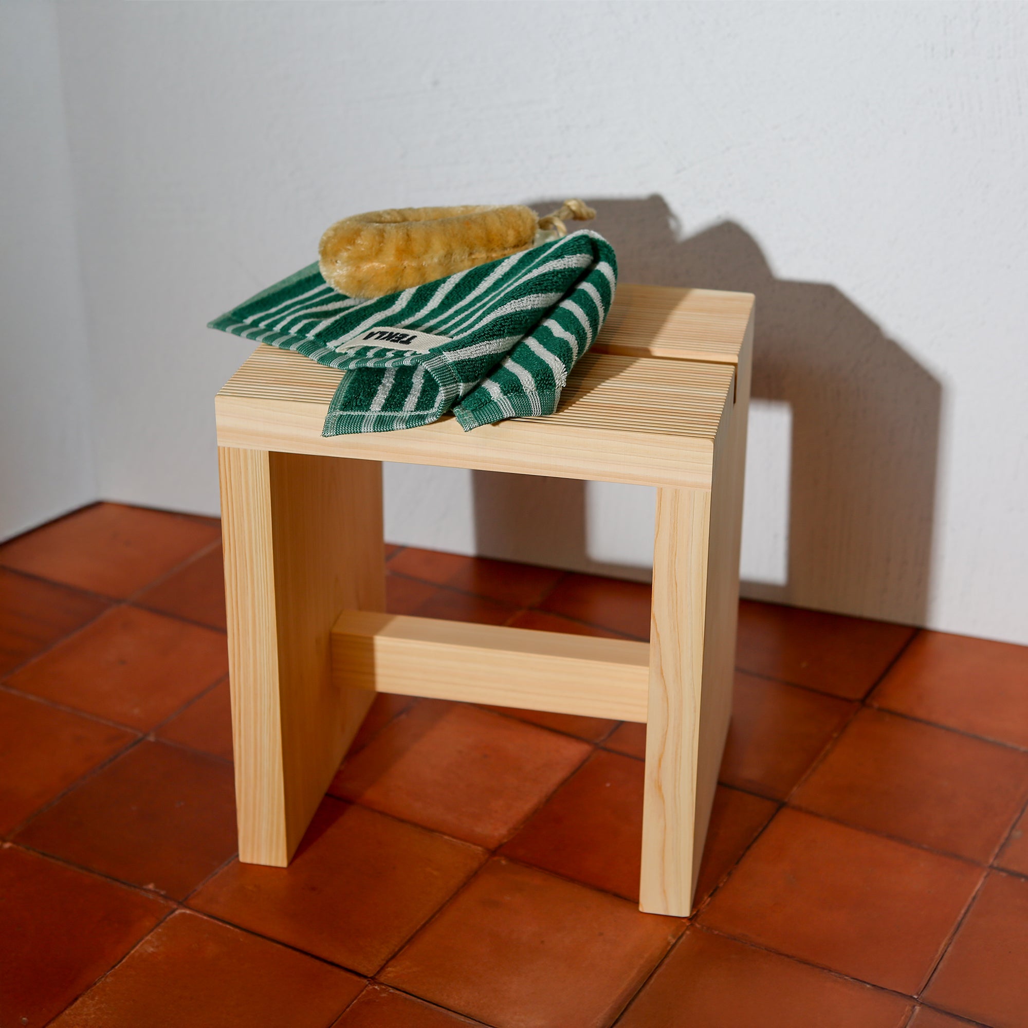 Hinoki Wood Sauna Stool