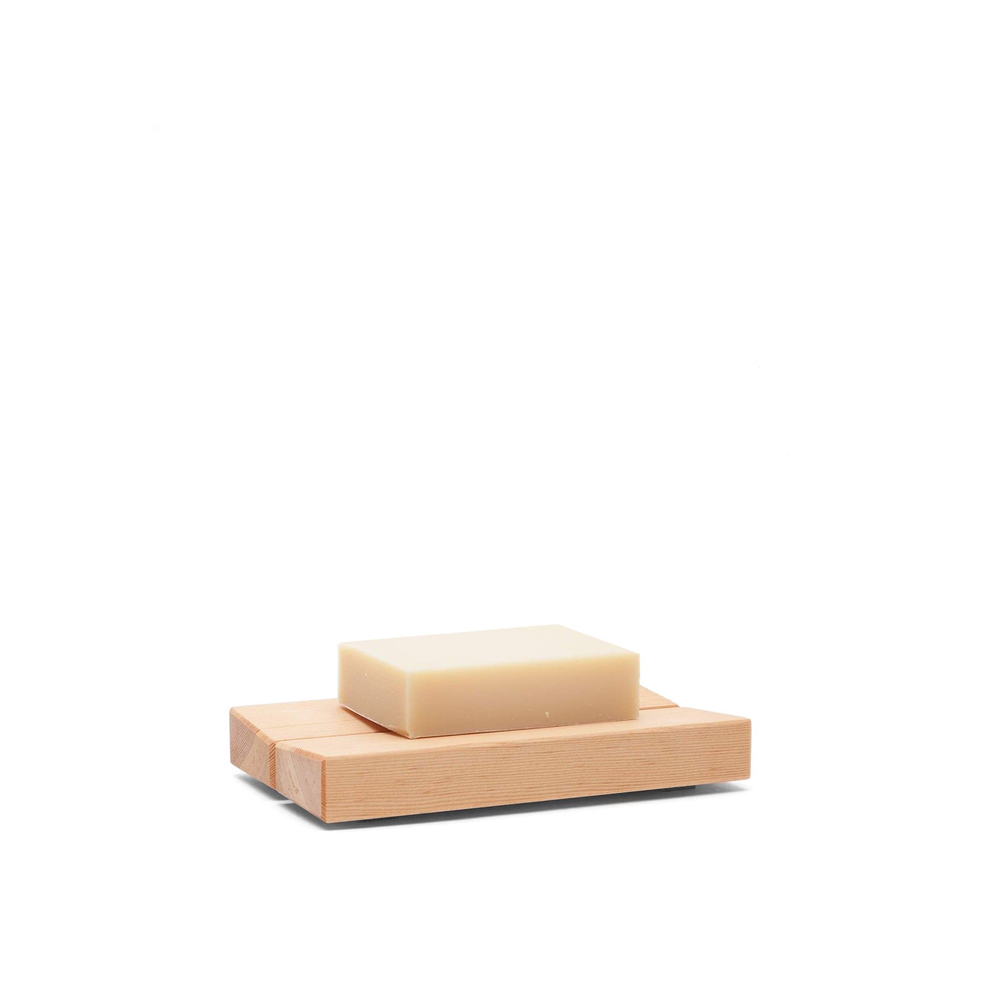 Hinoki Wood Rectangular Soap Dish