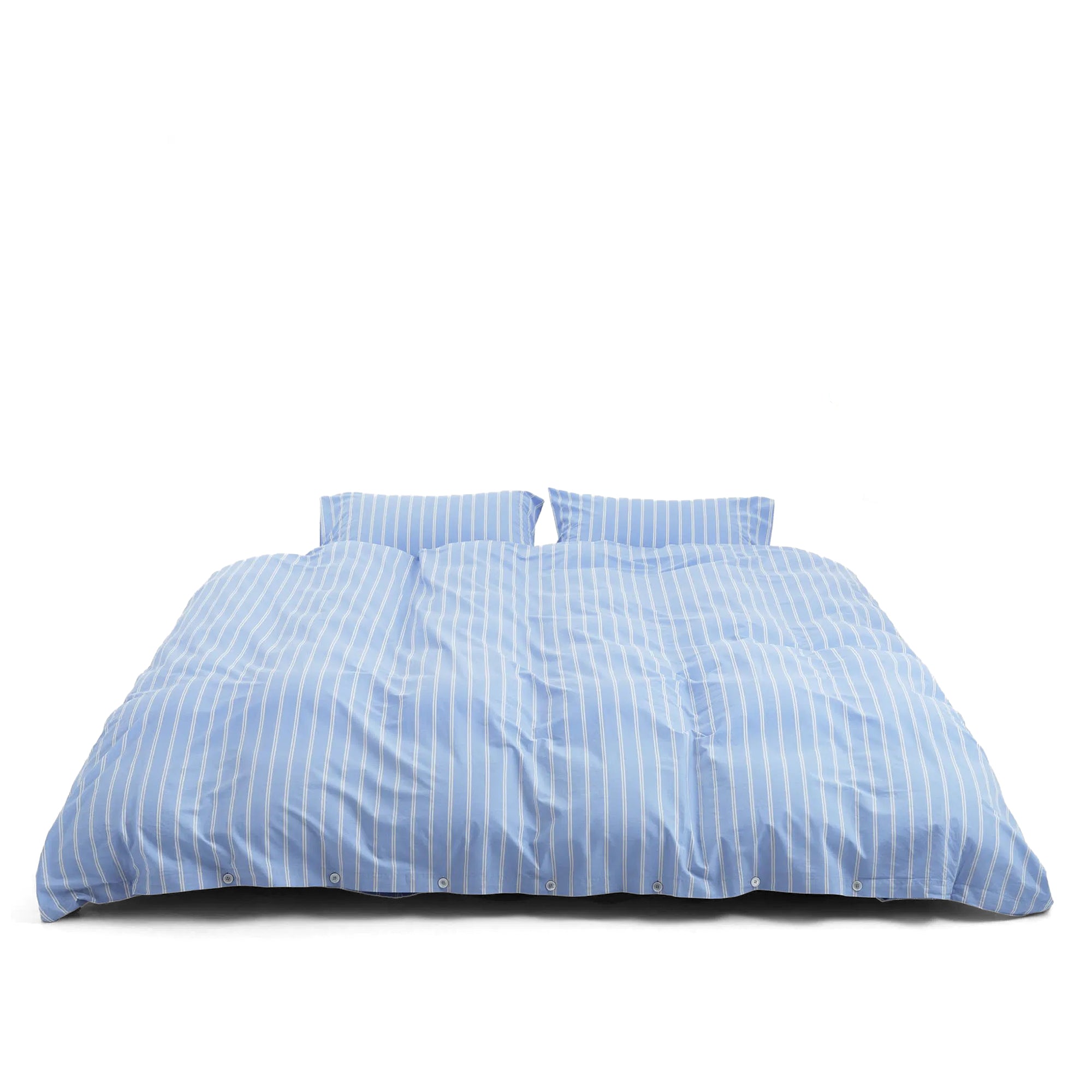 Percale Bedding, Island Blue Stripes