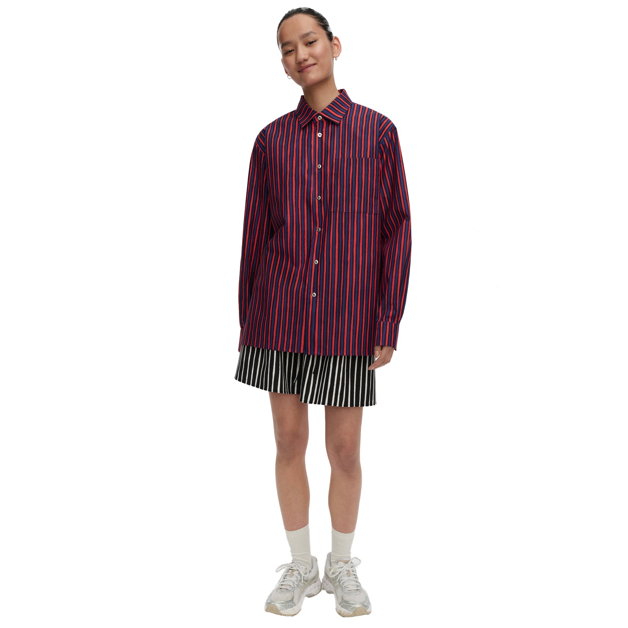 Jokapoika Shirt- Red + Blue