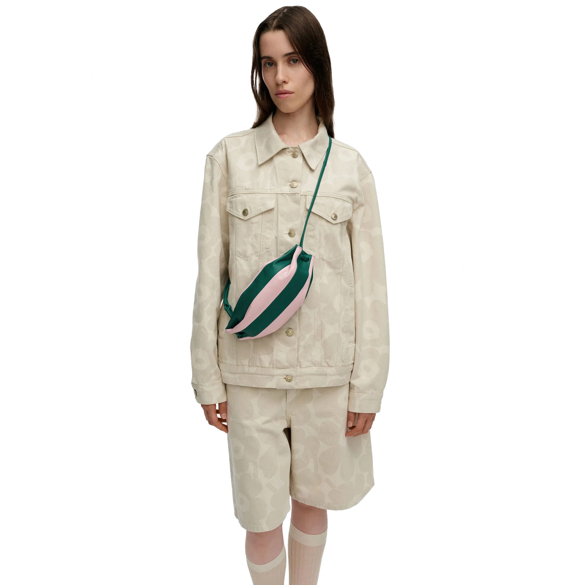 Pikku Karla, Light Pink + Dark Green