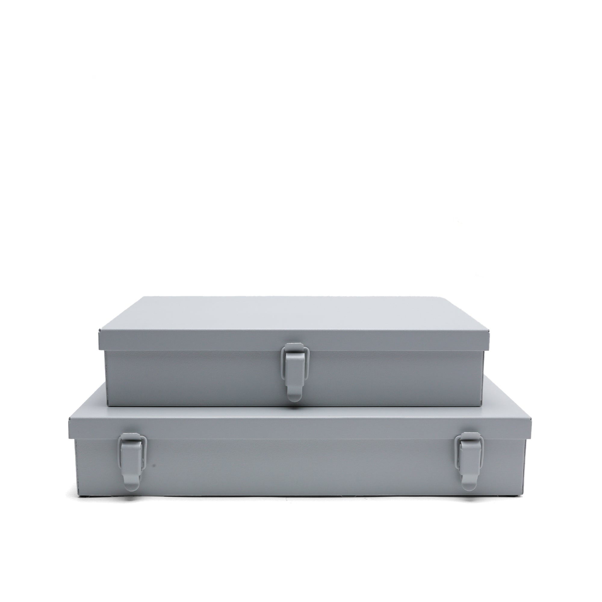 Metal Storage Cases, Set of 2