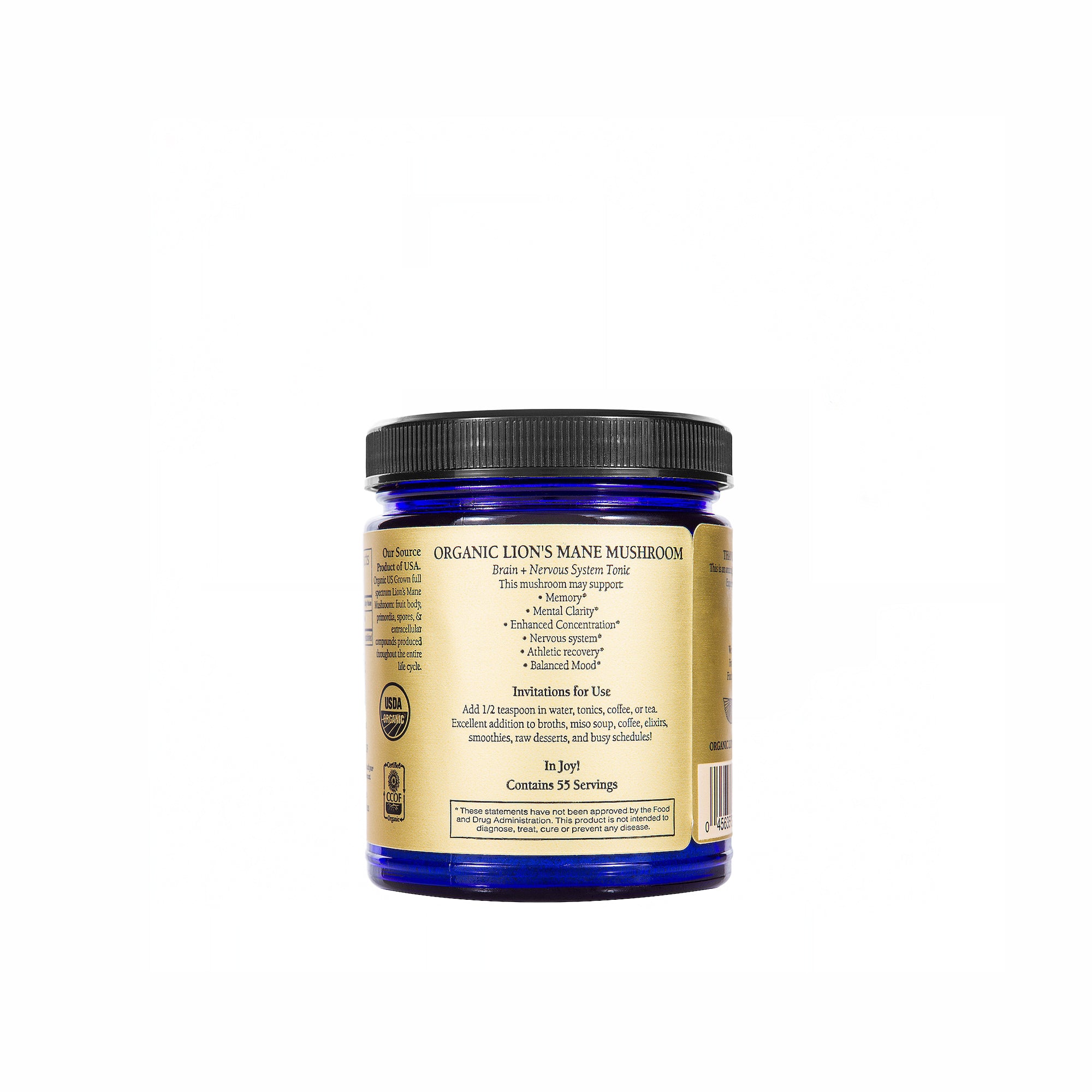 Lion's Mane Mushroom Powder, Organic