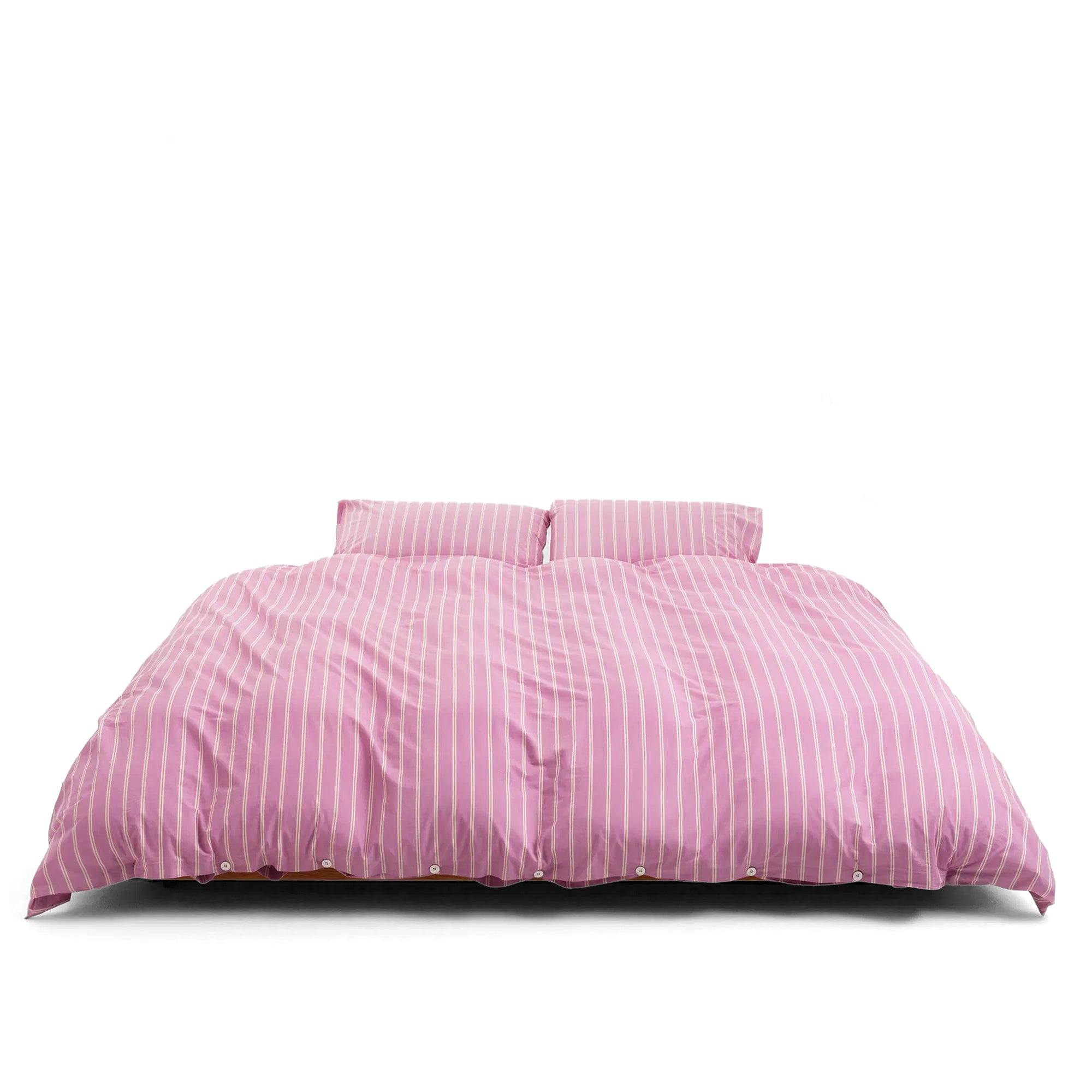 Percale Bedding, Mallow Pink Stripes