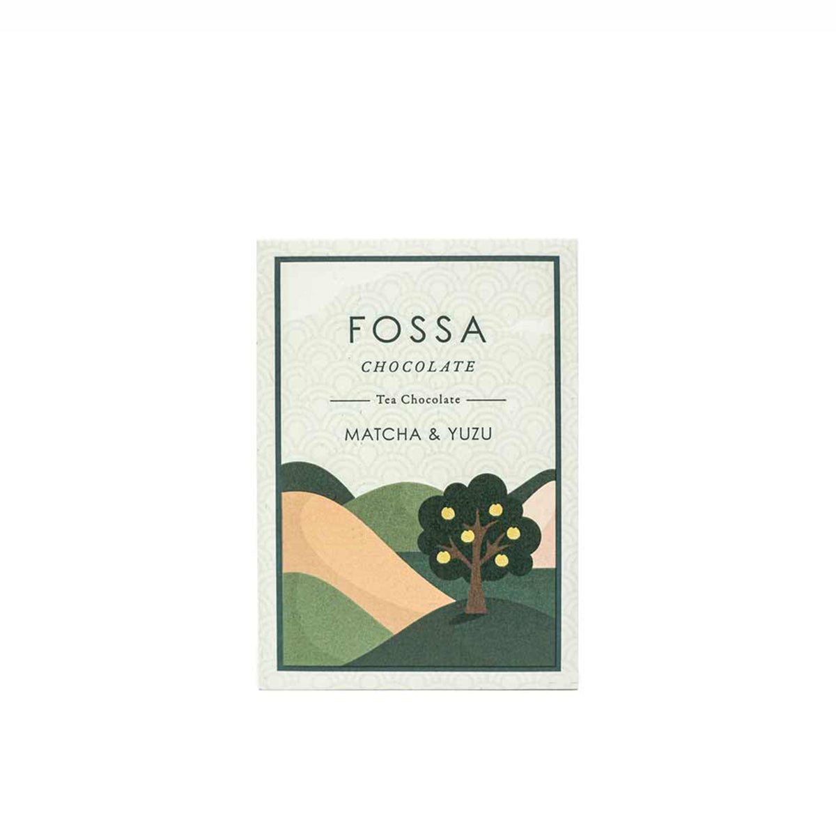 Matcha + Yuzu Chocolate, 50g.