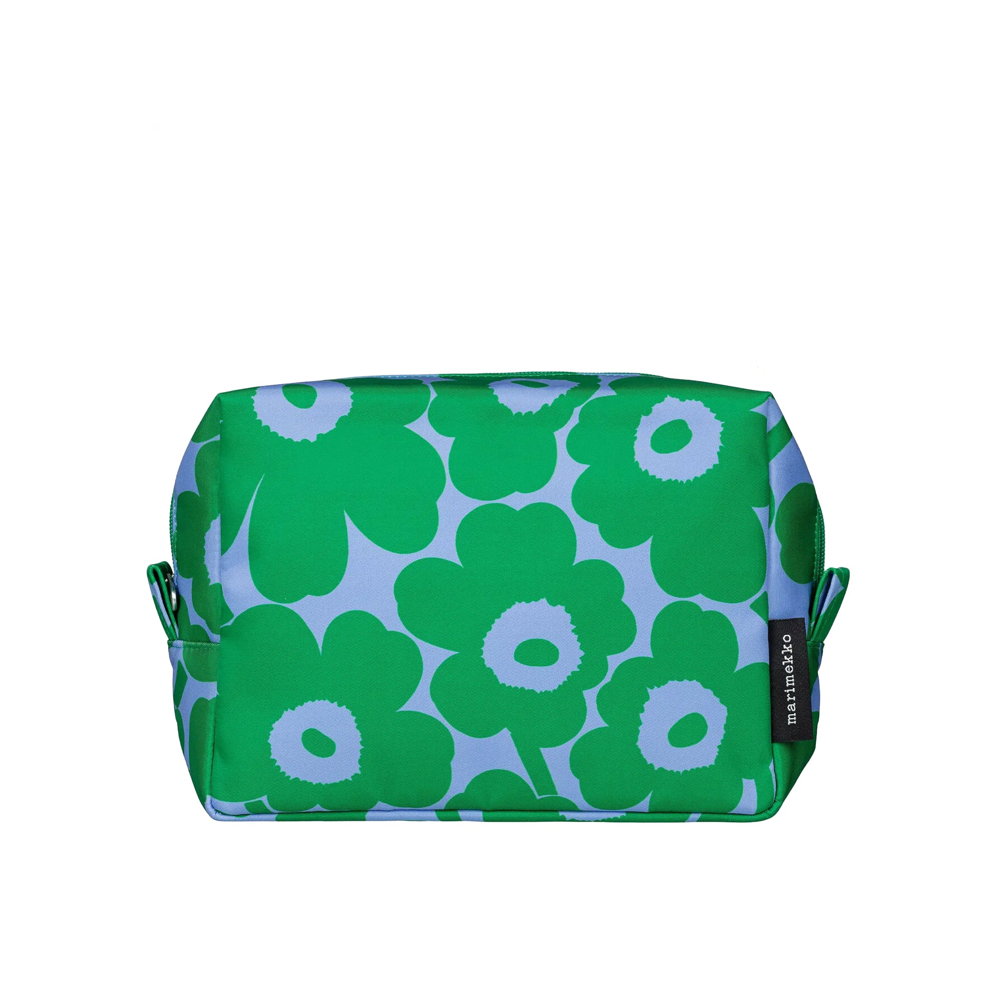 Vilja Mini Unikko Cosmetic Bag, Light Blue + Green
