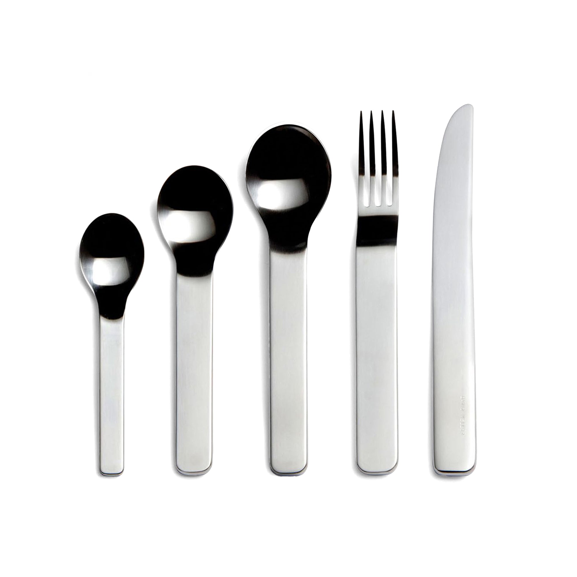 Minimal Cutlery, Stainless Steel, 5pc Set