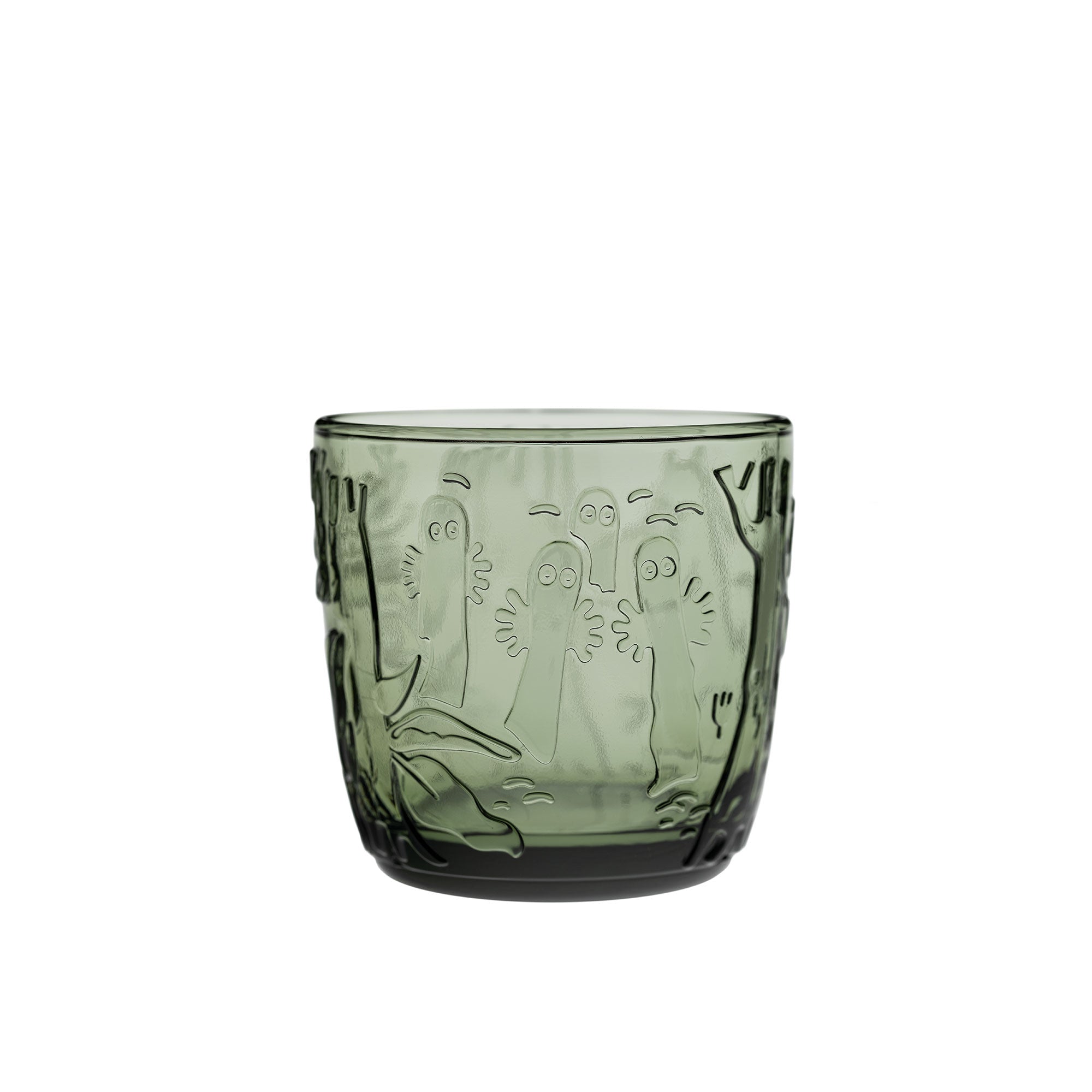 Moomin Pine Green Glass Tumblers, Set of 2