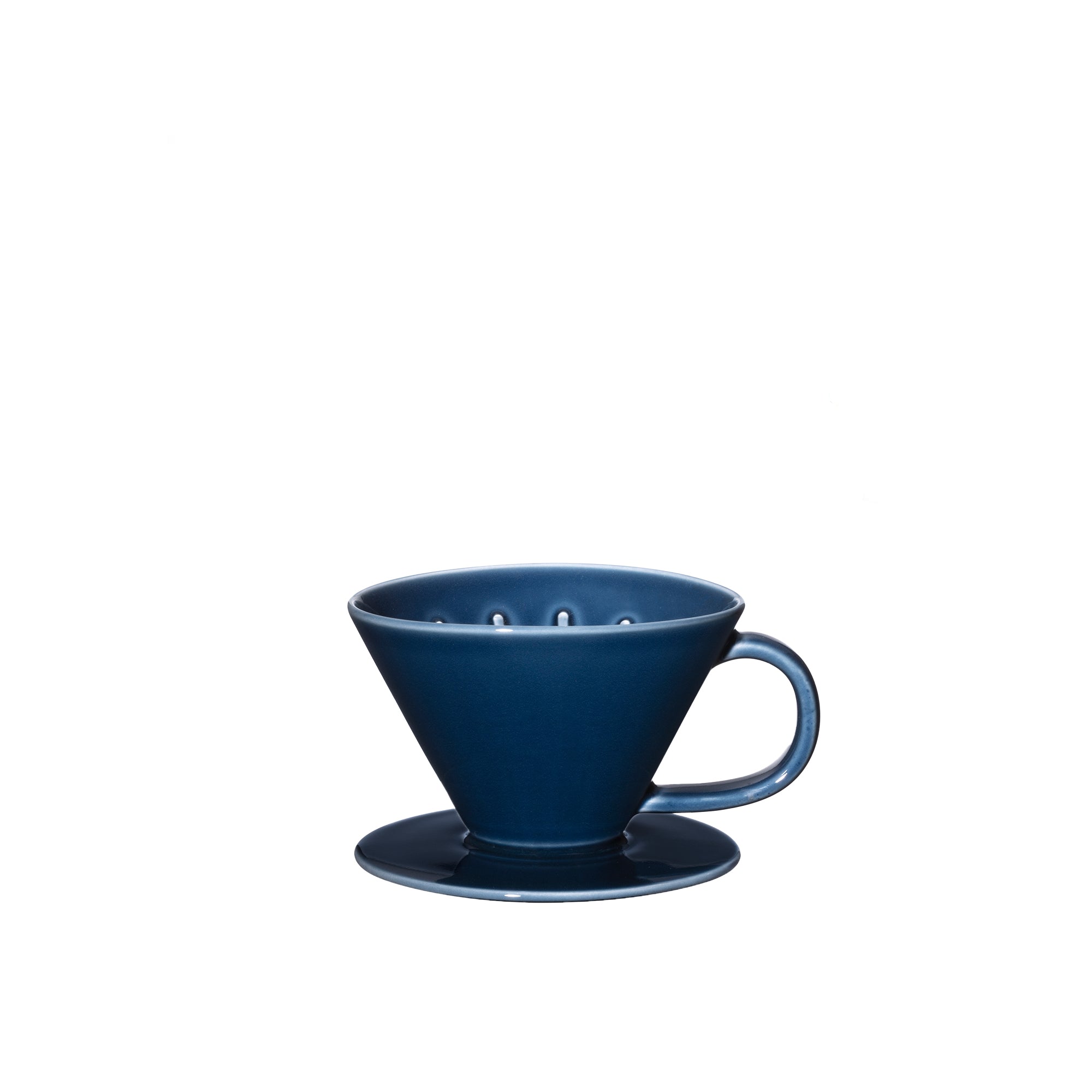 Ceramic Coffee Dripper, Cobalt Blue