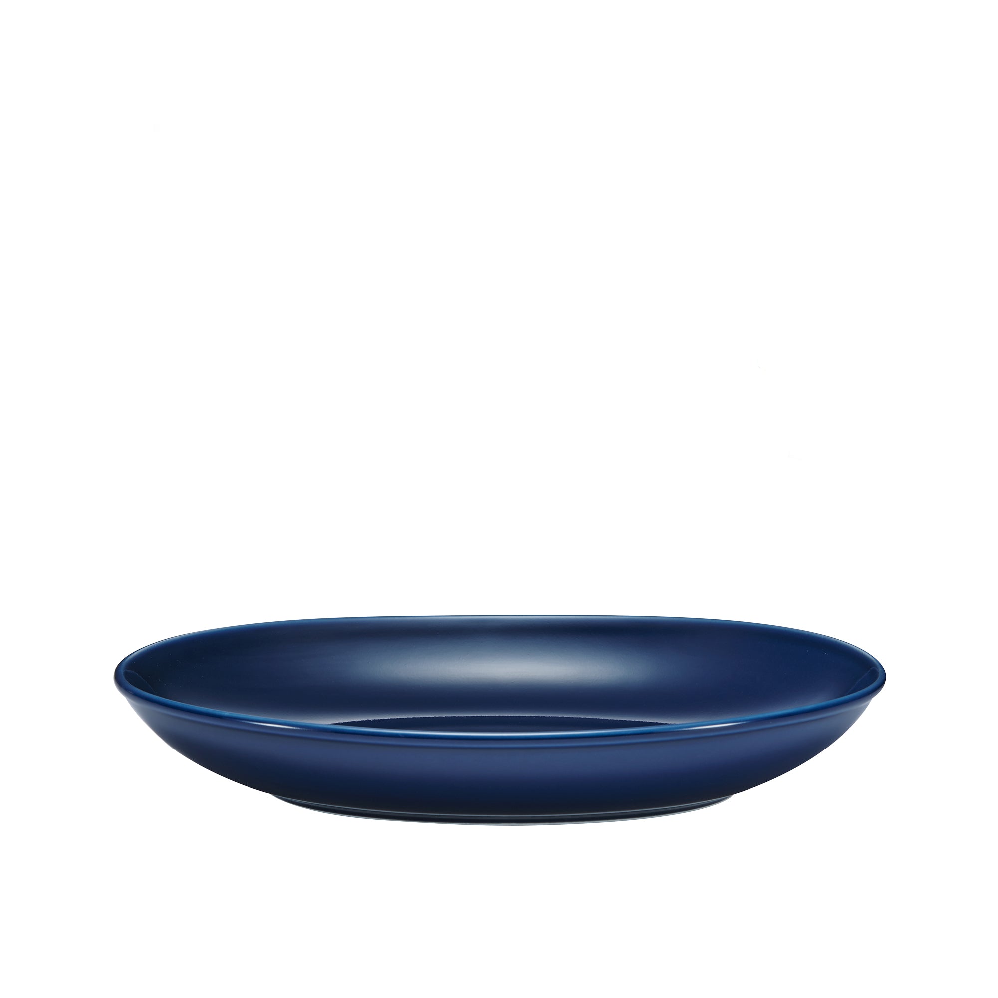 Ceramic Oval Serving Bowl, Cobalt Blue