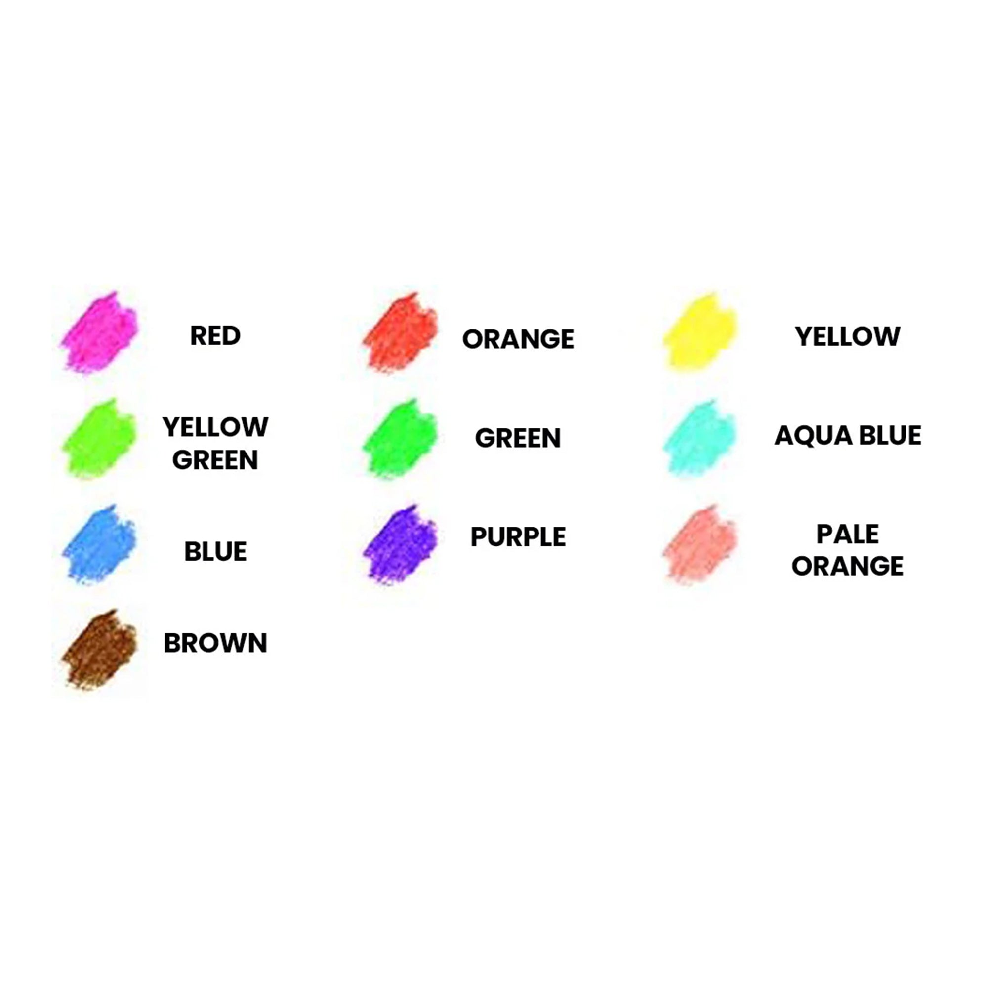 Neon Crayons, 10 Color Set