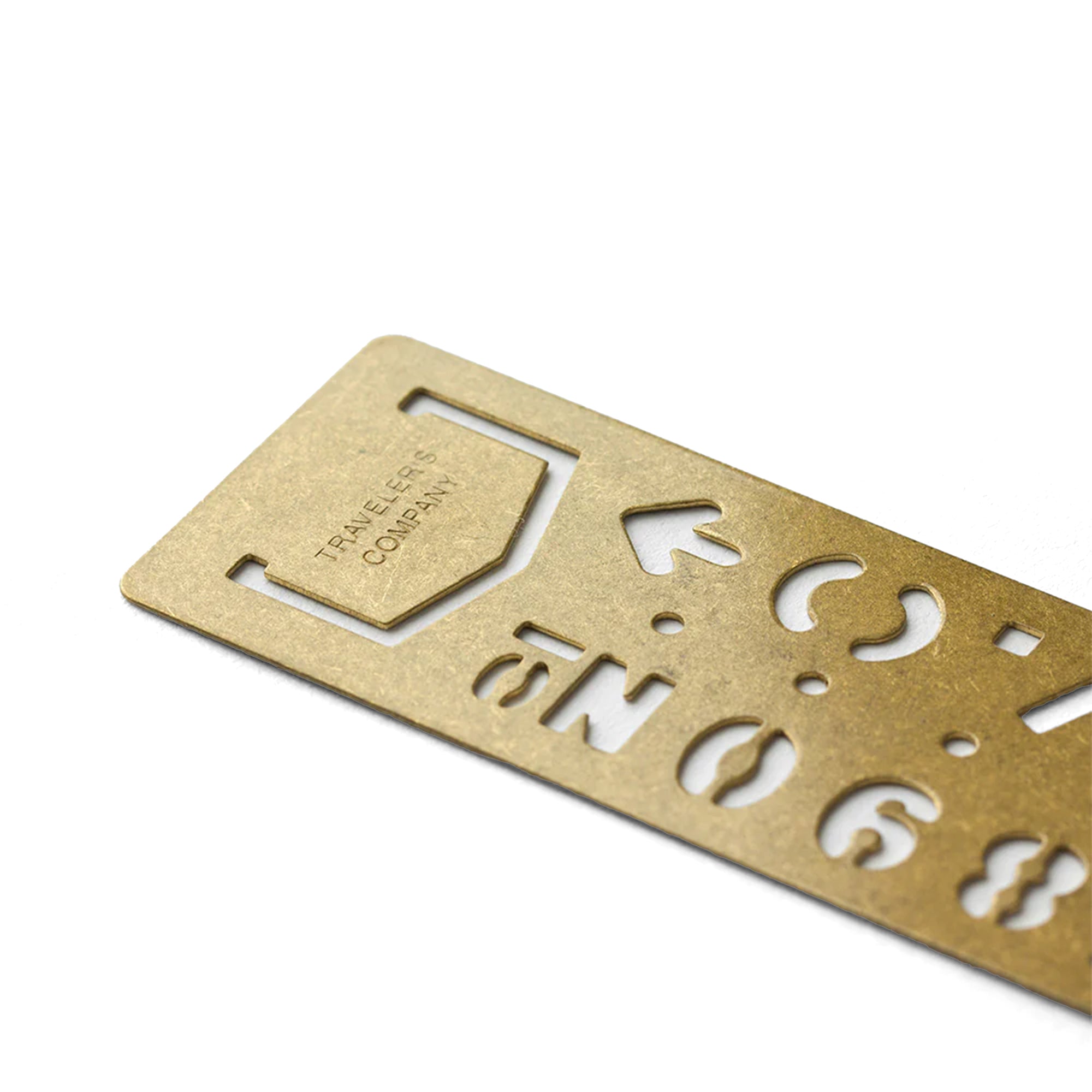 Brass Template Bookmark Number