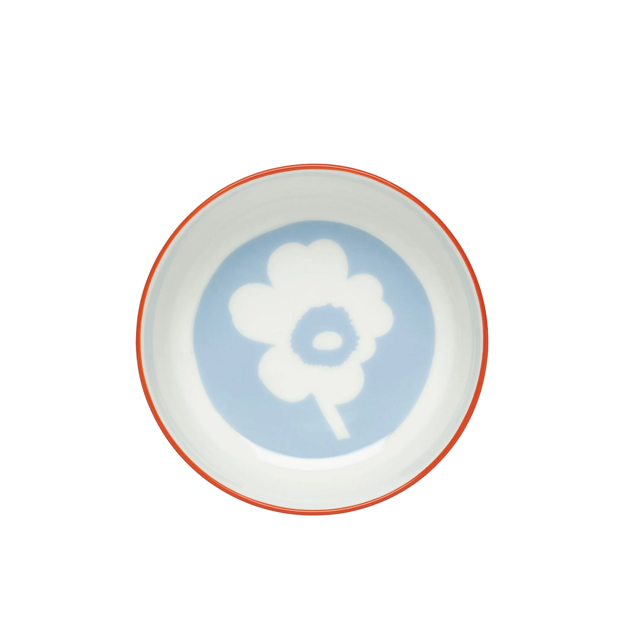 Oiva / Unikko Bowl, Light Blue + Orange, 17 oz