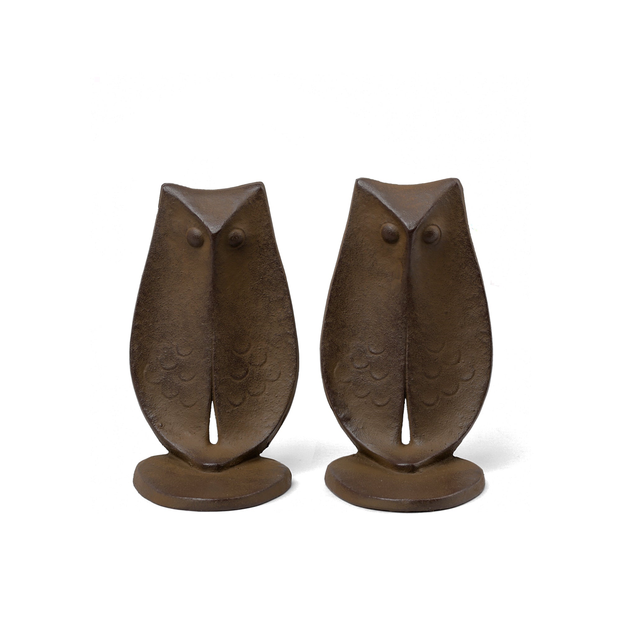 Iron Owl Bookends, Set of 2