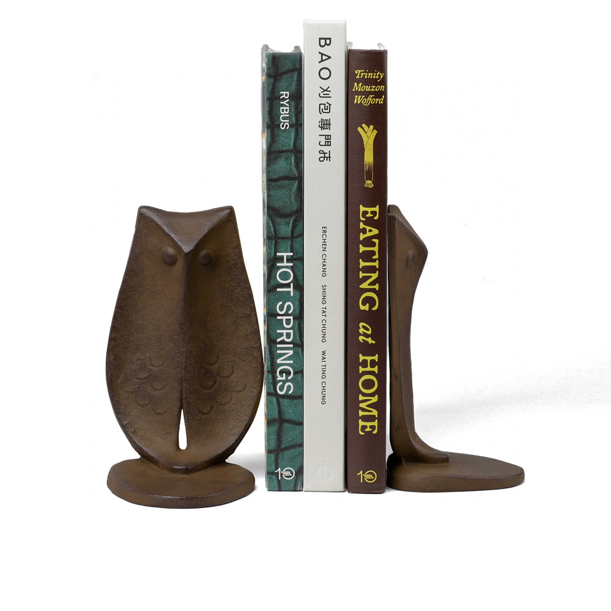 Iron Owl Bookends, Set of 2