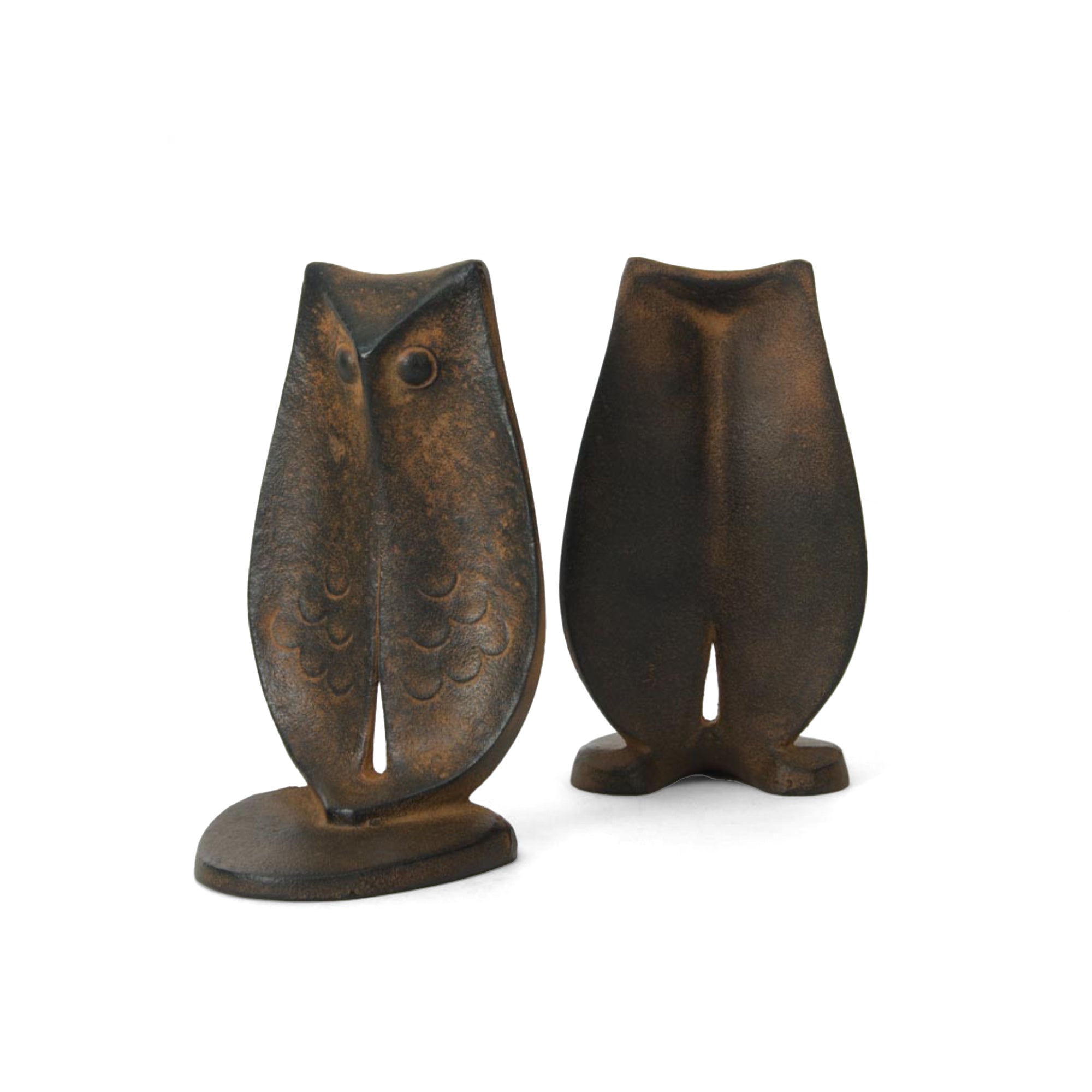 Iron Owl Bookends, Set of 2
