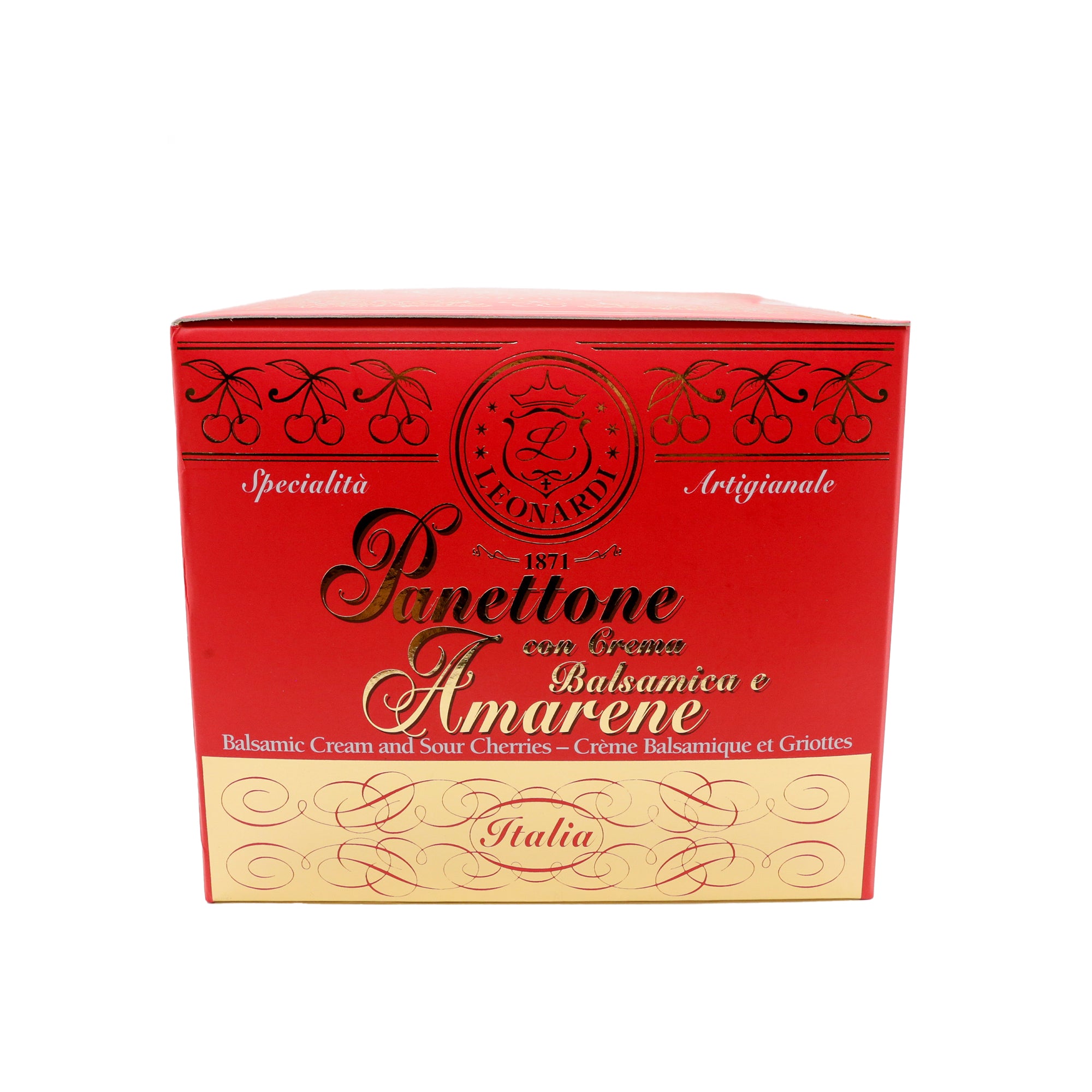 Balsamic Cream Panettone with Sour Cherries