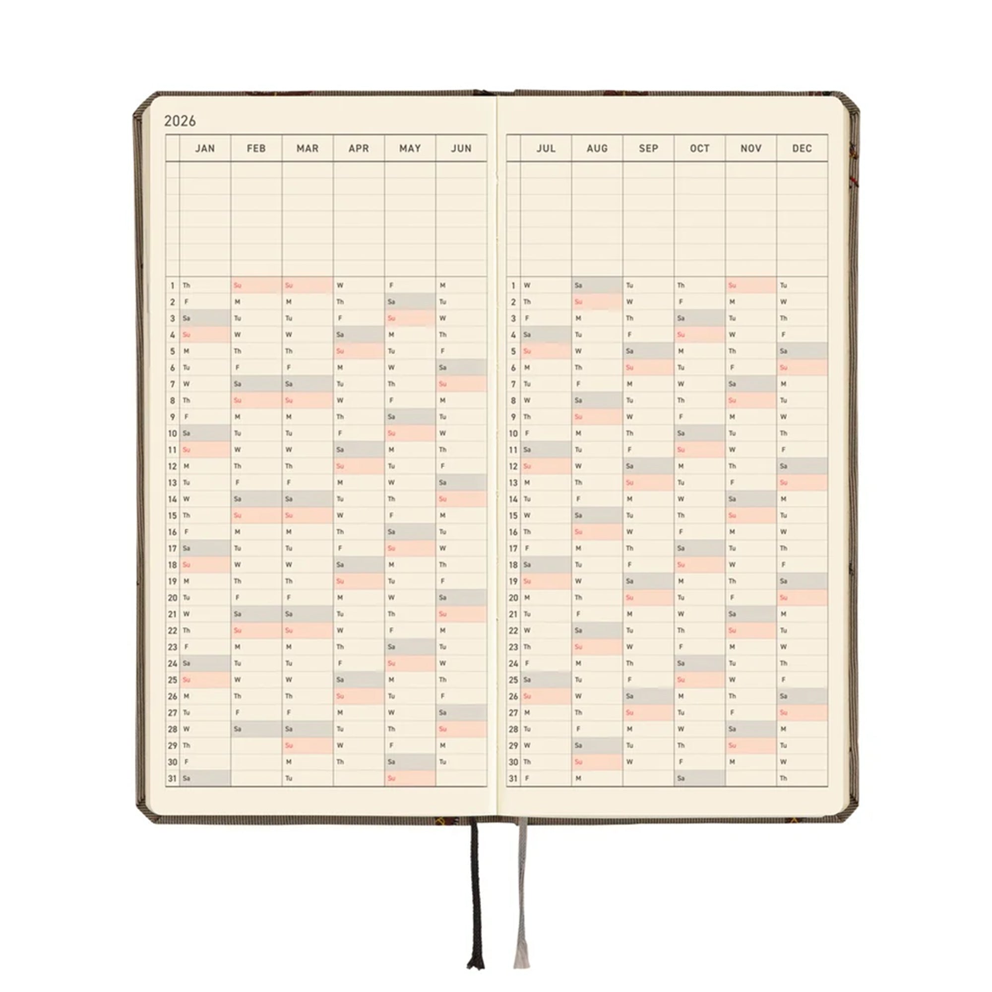 Hobonichi Techo 2026 Weeks: Bow & Tie