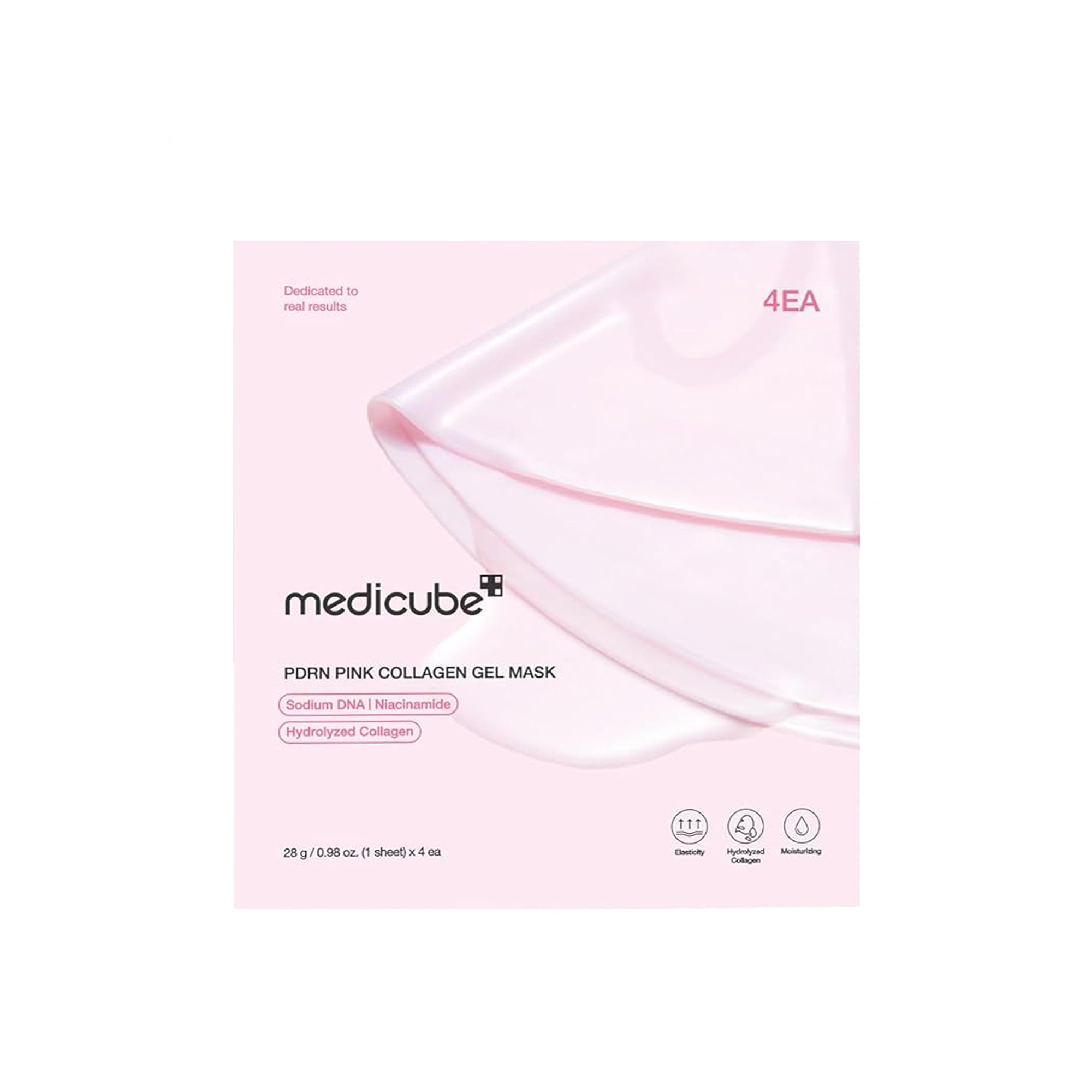 PDRN Pink Collagen Sheet Masks, 4pcs