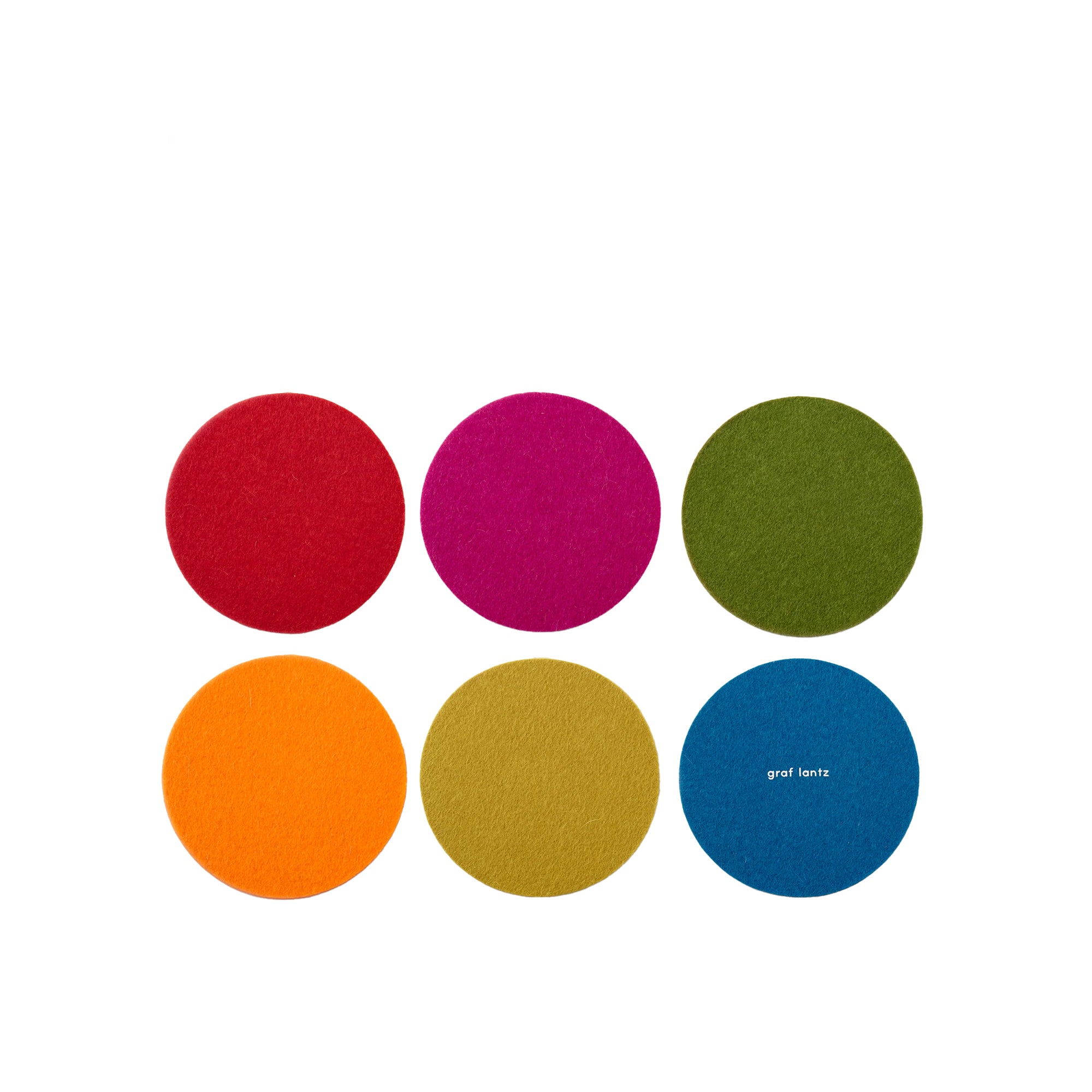 Wool Coasters, 6 Pack