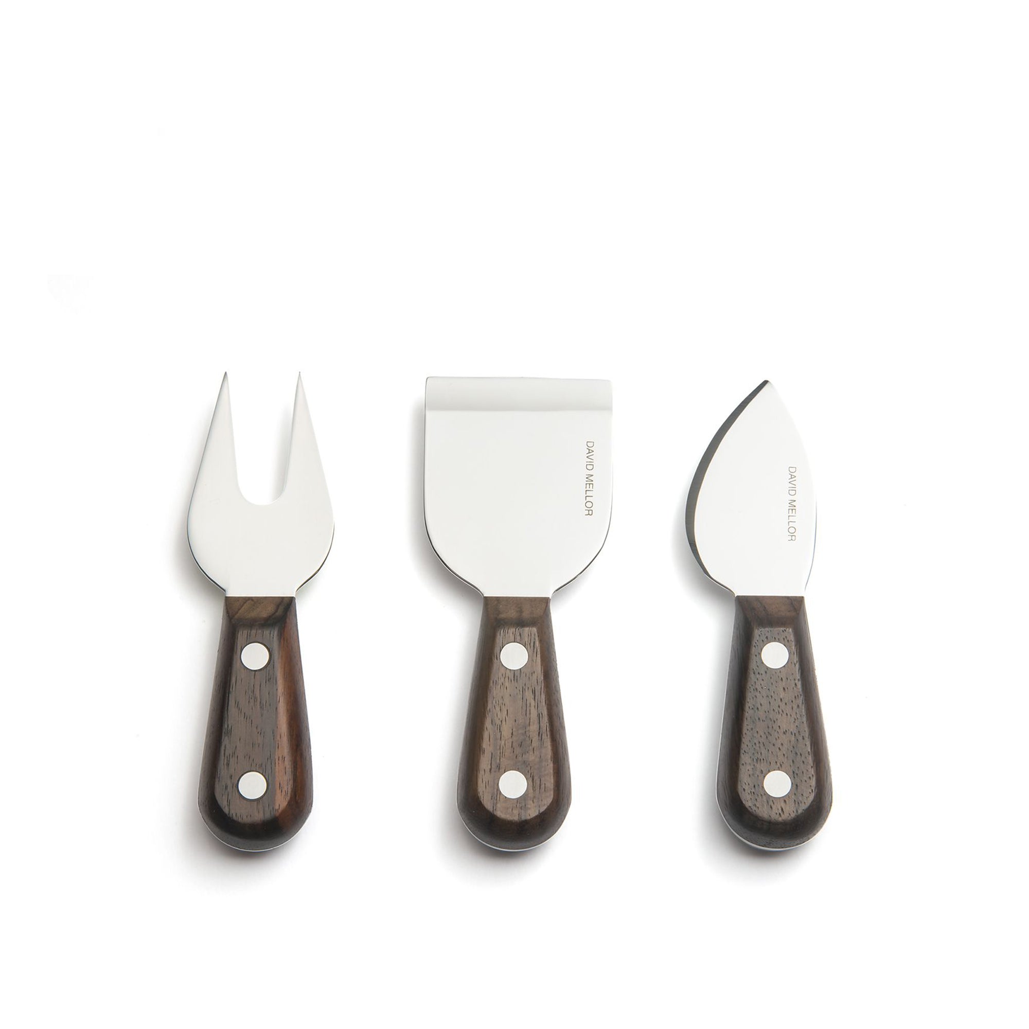Rosewood Cheese Knives, 3pc Set