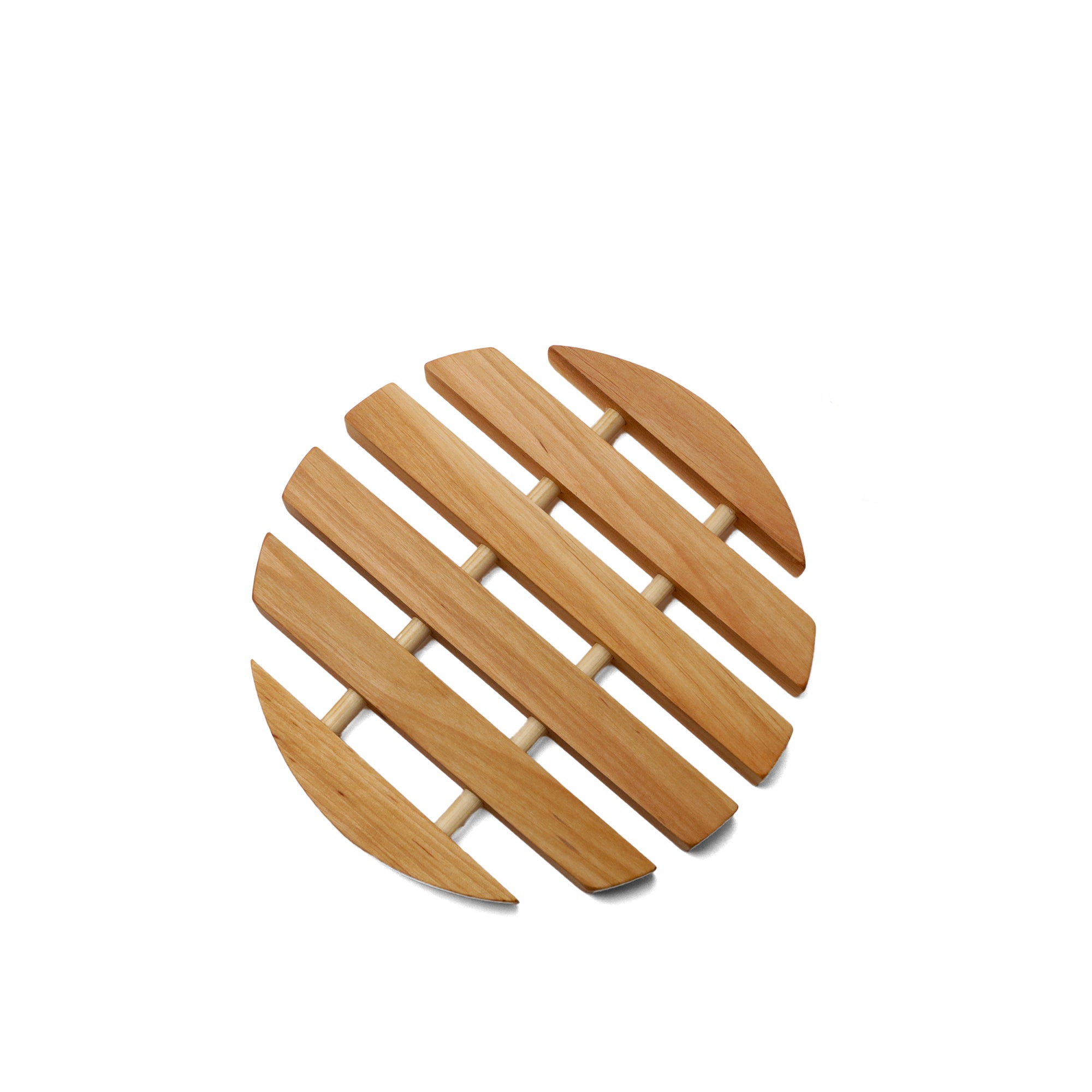 Round Alder Wood Swedish Trivet