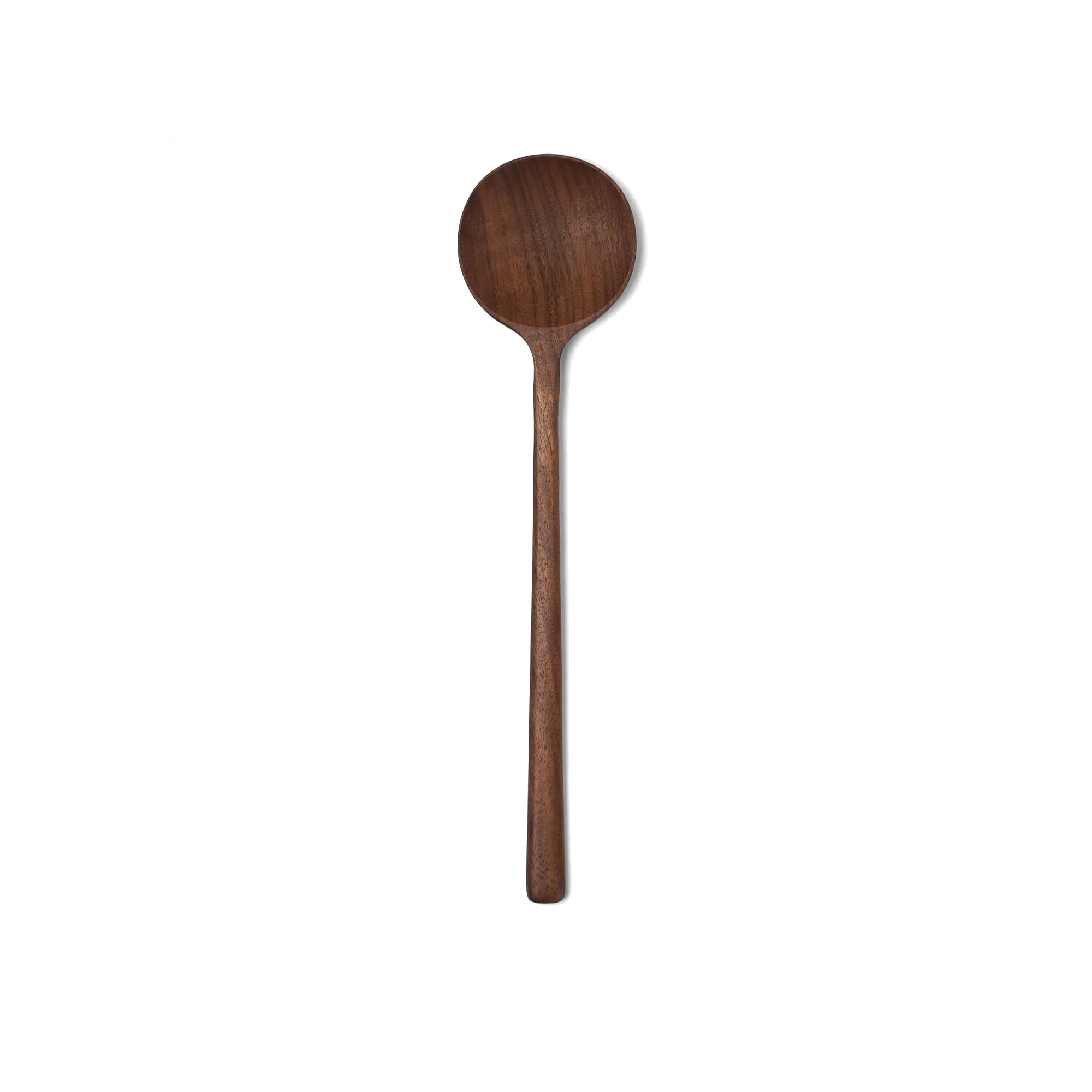 Walnut Round Spoon, 12 in
