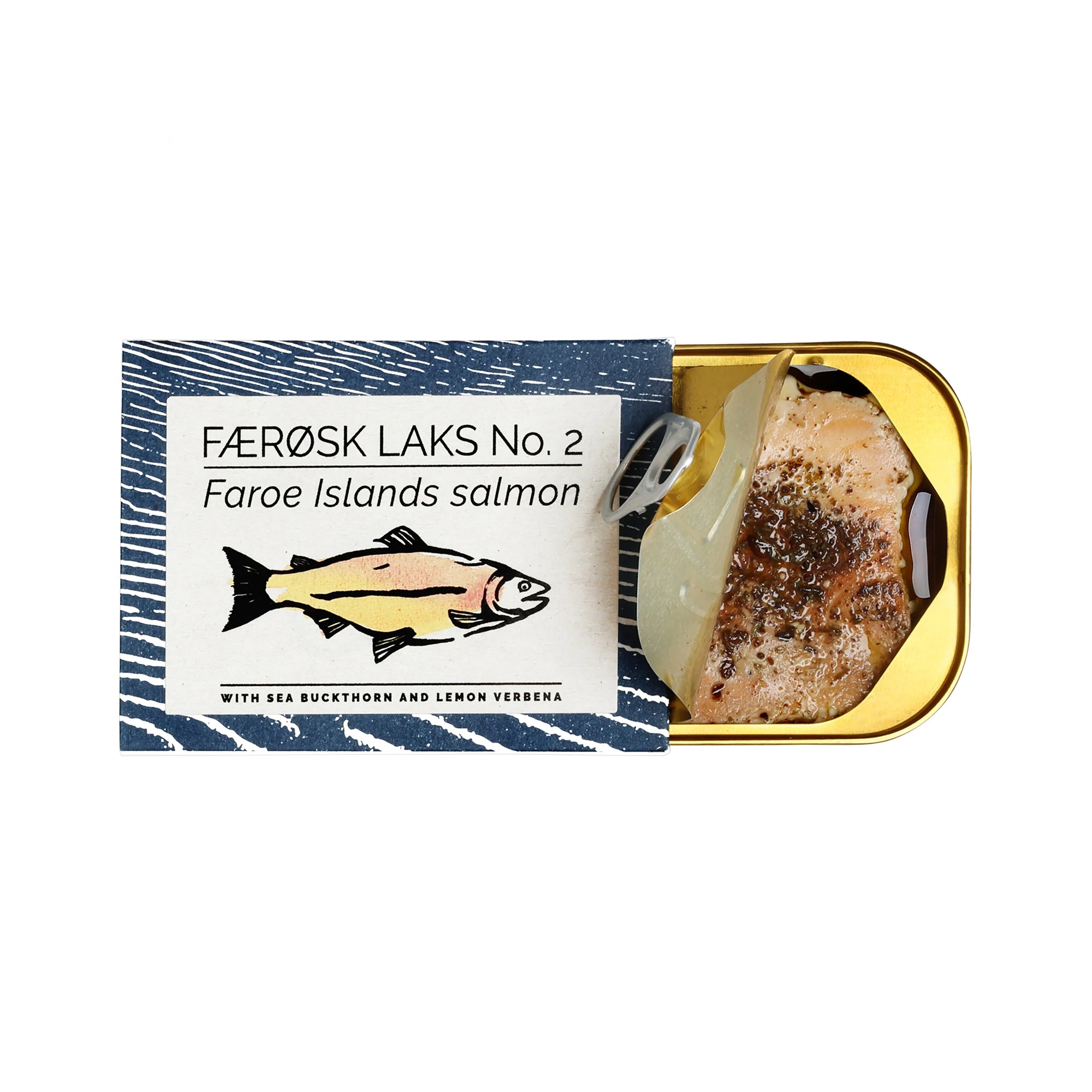 Færøsk Laks No. 2 Faroe Islands Salmon with Sea Buckthorn + Lemon Verbena
