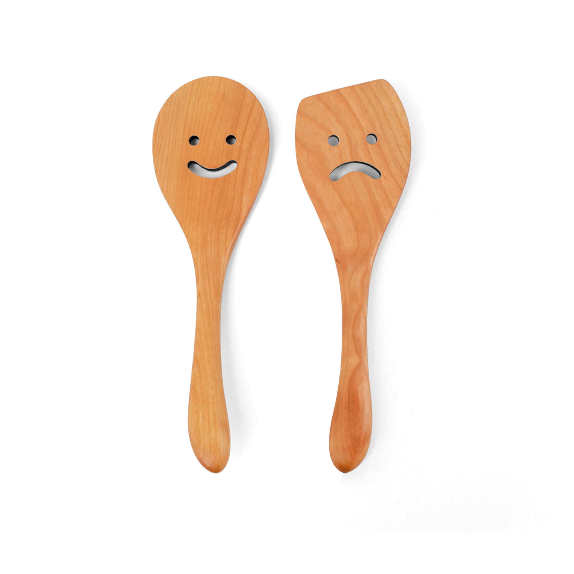 Smiley Salad Serving Set – Handmade