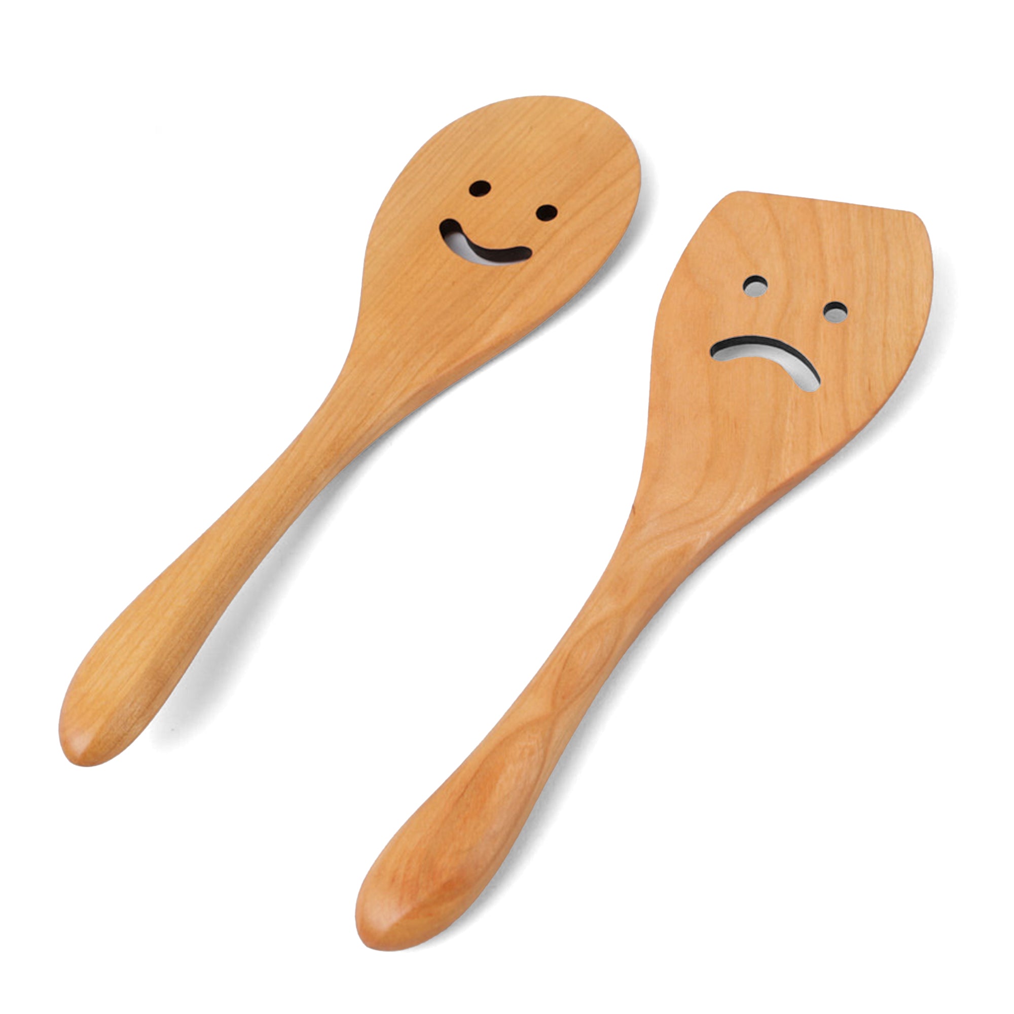 Smiley Salad Serving Set – Handmade