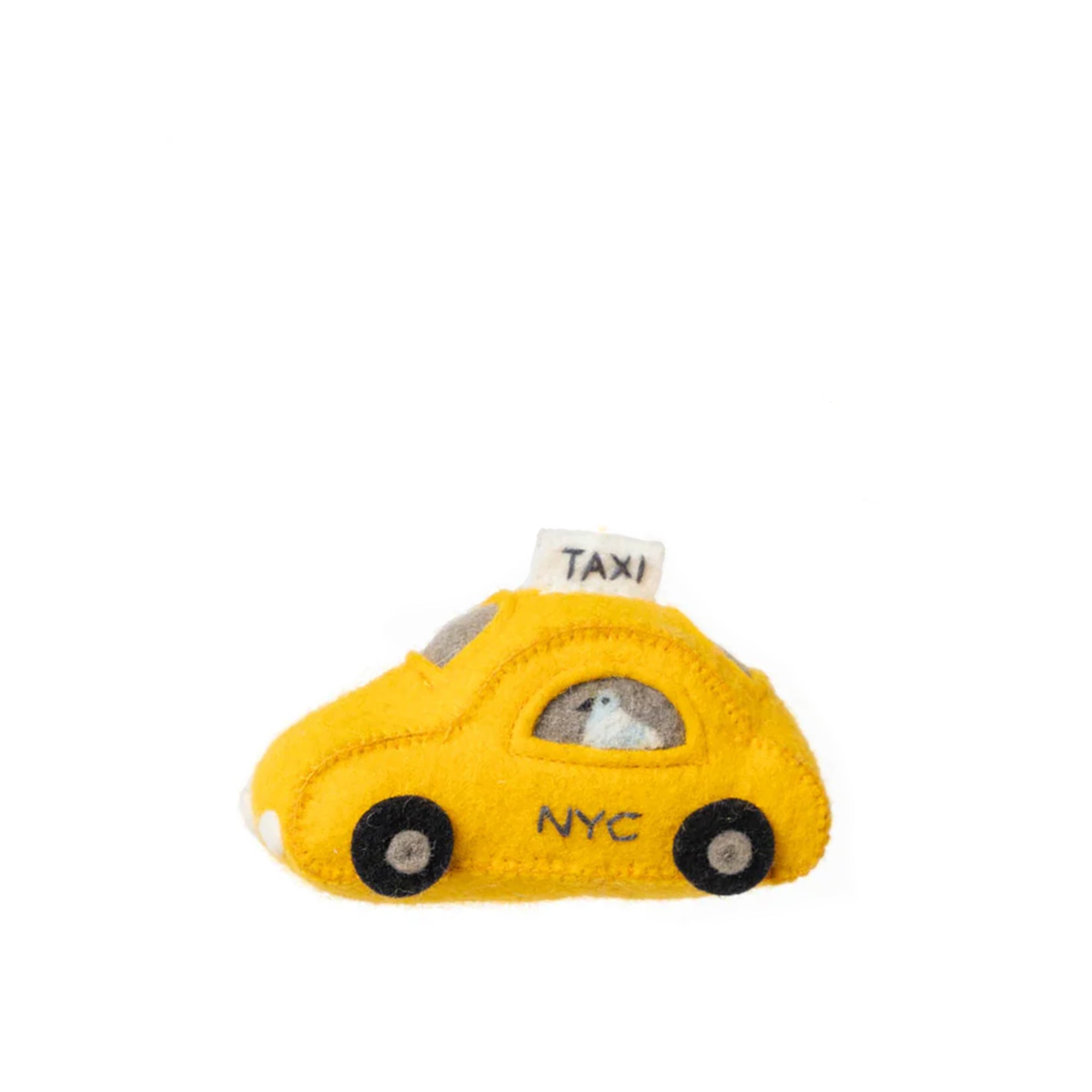 Taxi with Pigeon Ornament