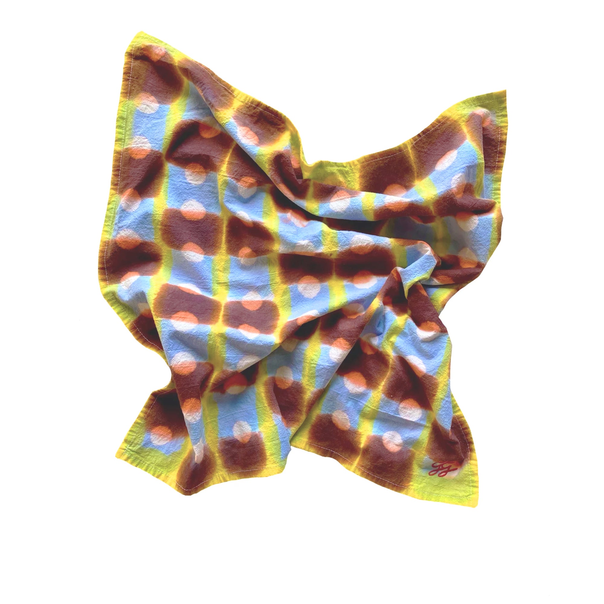 Hand Dyed Tea Towel