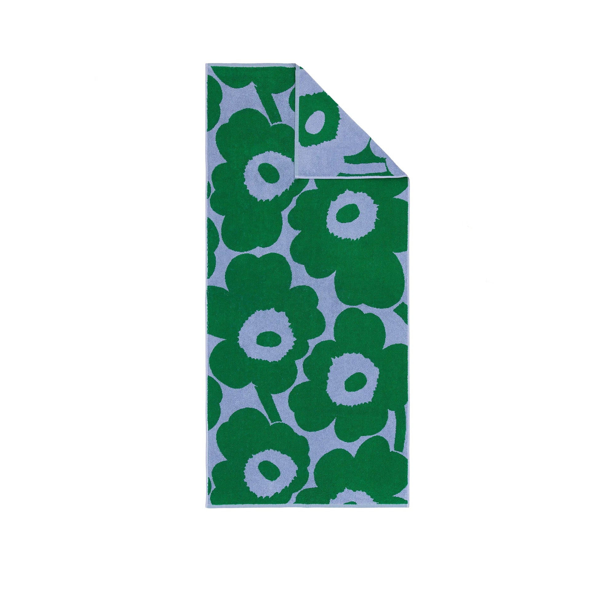 Unikko Towel, Light Blue and Green