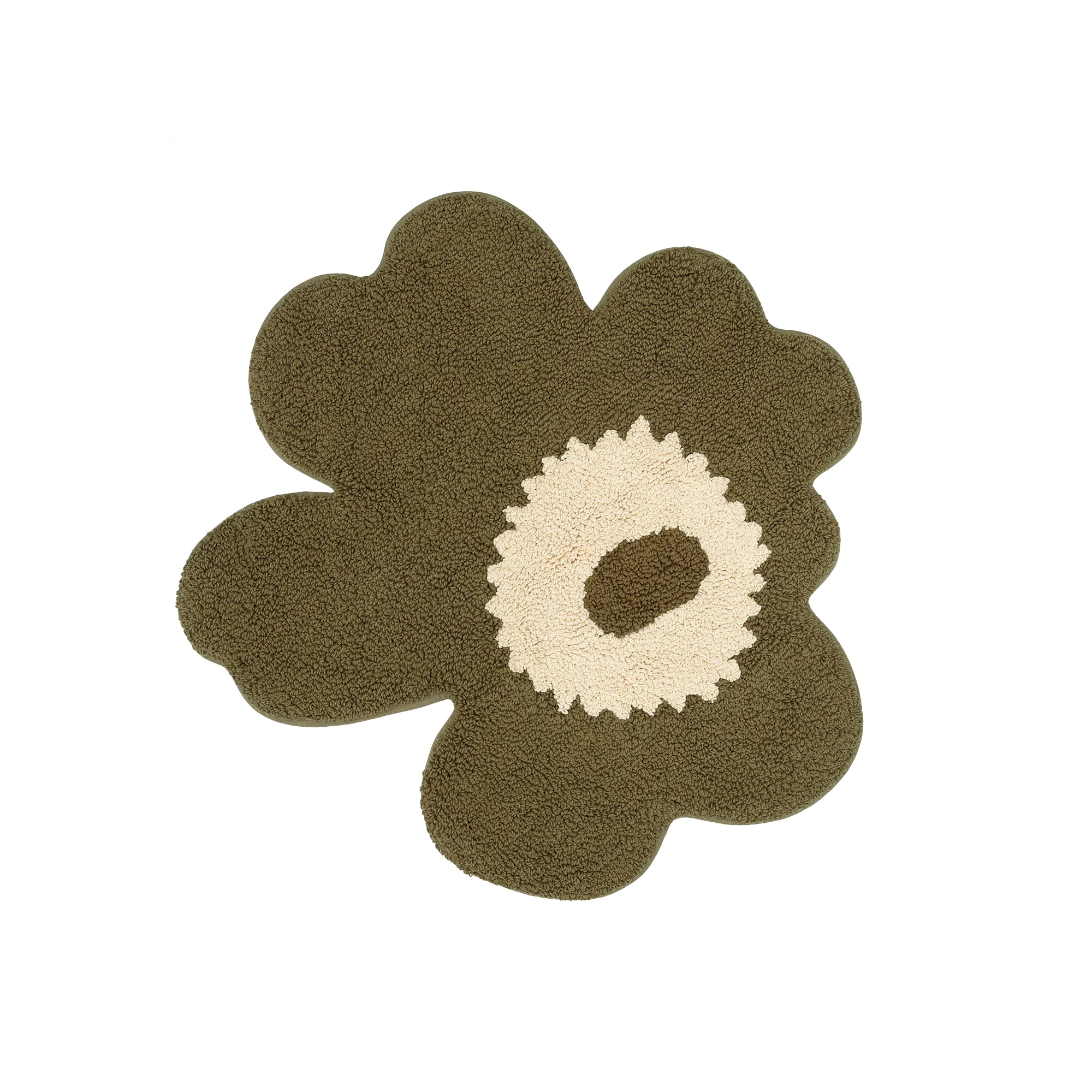 Unikko Bathmat, Green Umber