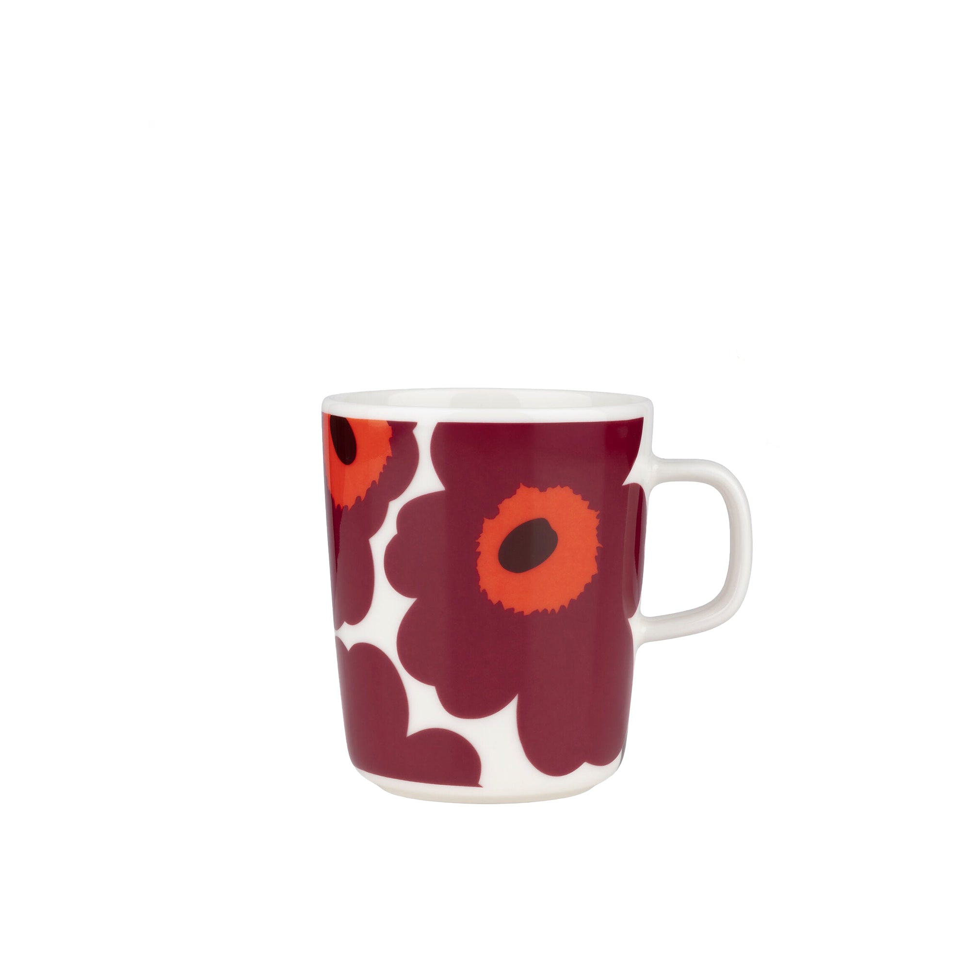 Oiva / Unikko Mug, Burgundy, 8.8 oz