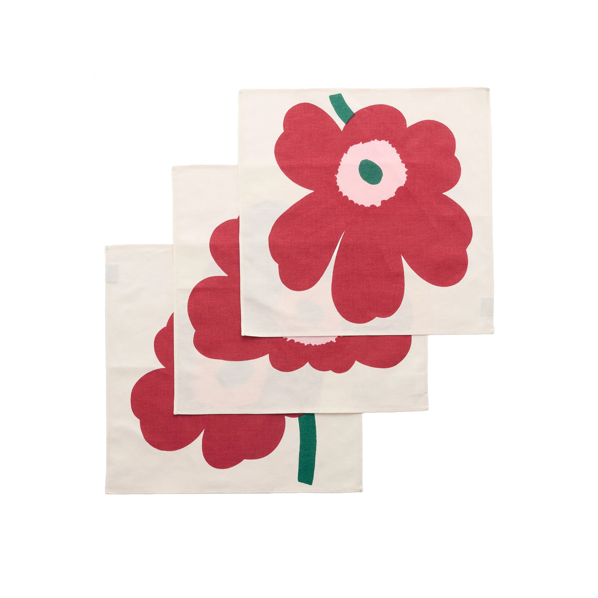 Unikko Fabric Napkins, Set of 3