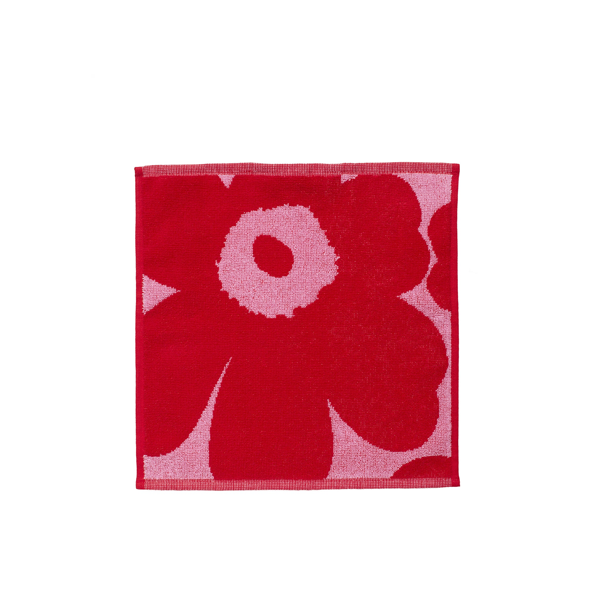 Unikko Towel, Pink + Red