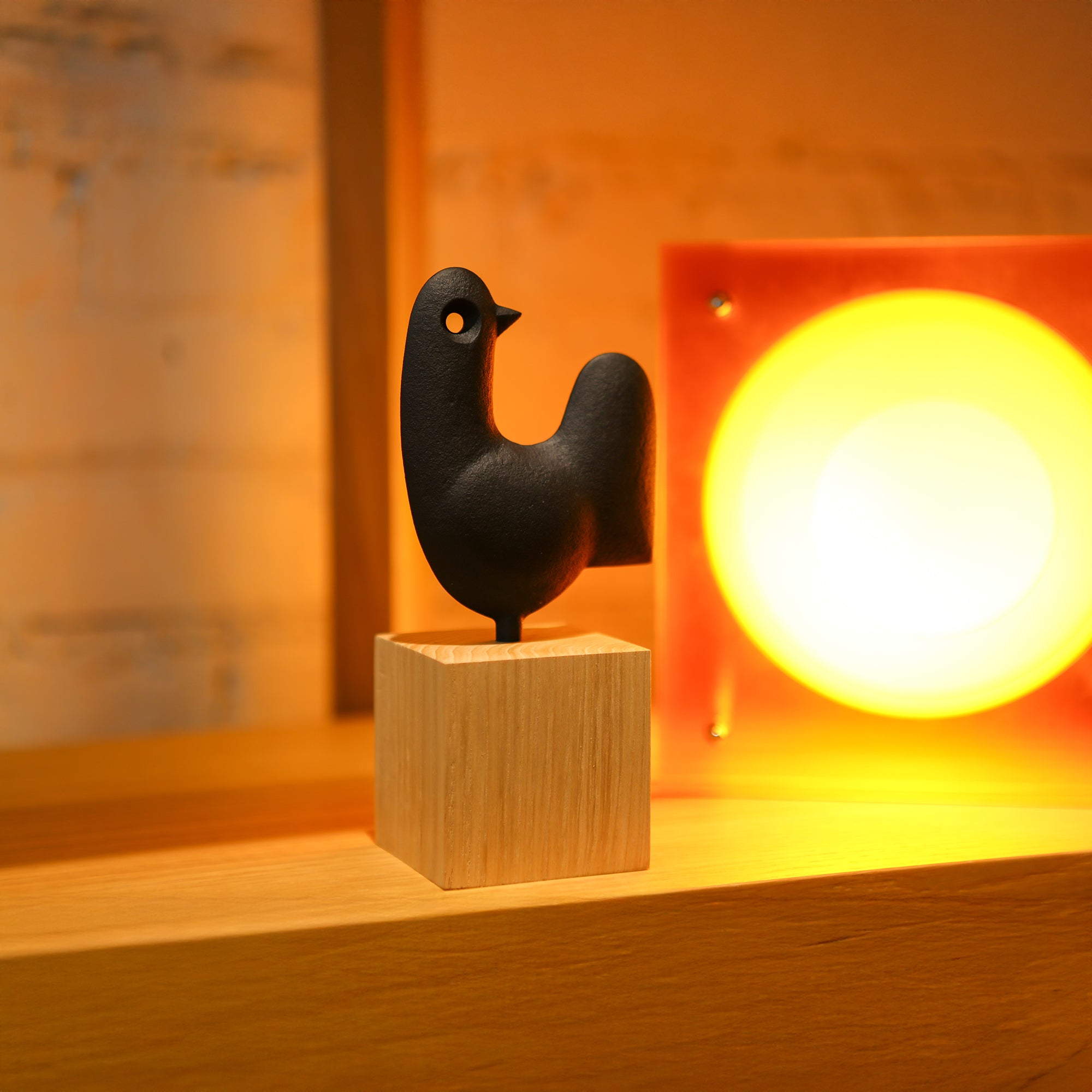 Cast Iron Weathercock Bird Sculpture