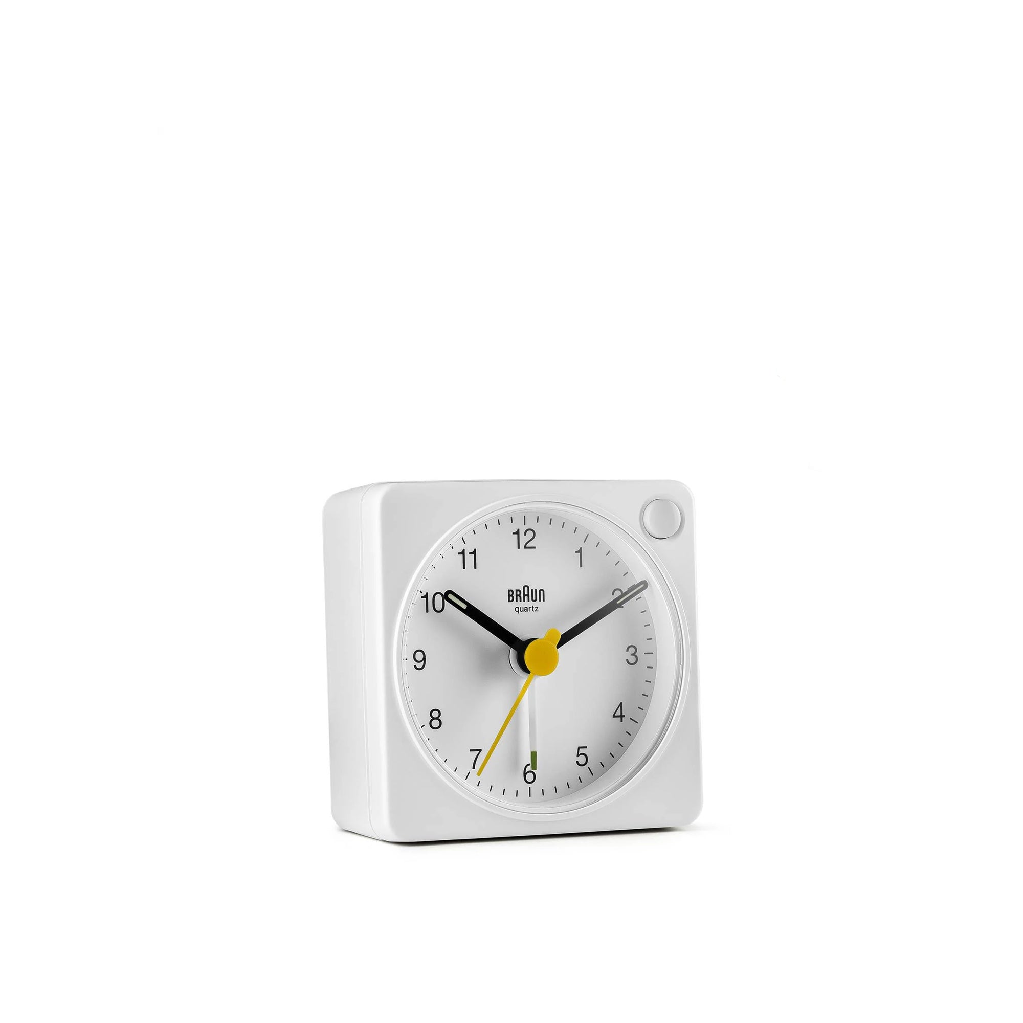 White Travel Alarm Clock BC02X