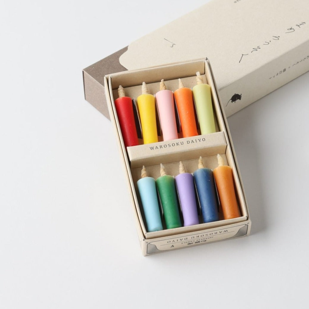 Colorful Rice Wax Candles