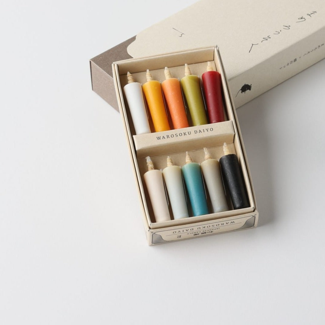 Colorful Rice Wax Candles