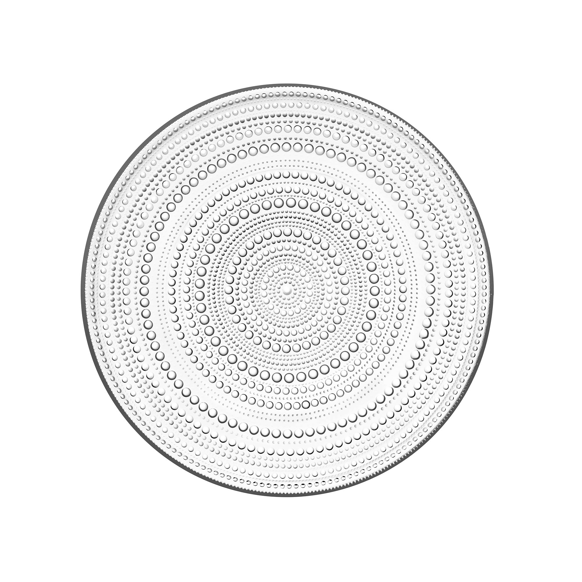 Kastehelmi Large Plate 12.25" Clear