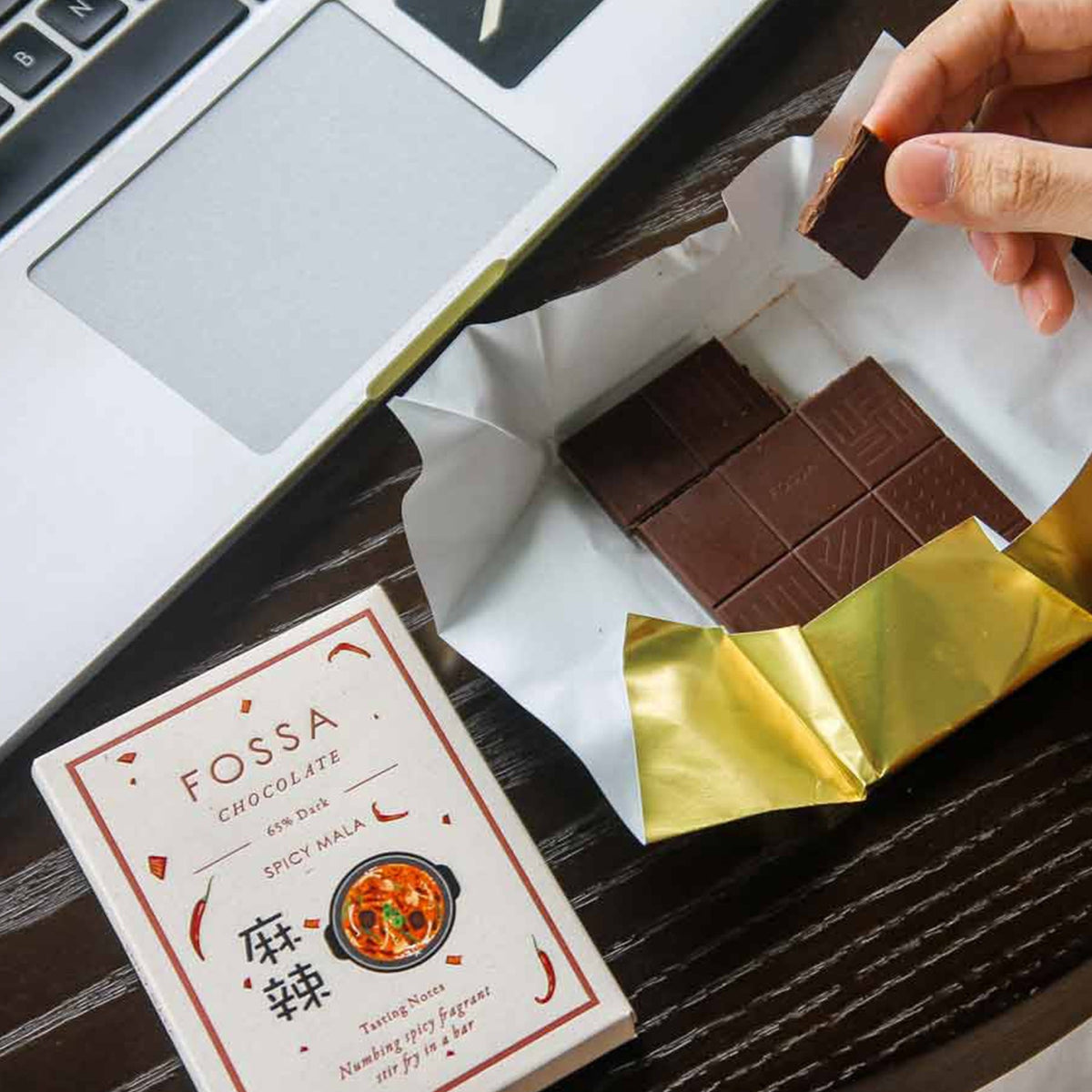 Spicy Mala 65% Dark Chocolate, 50g.