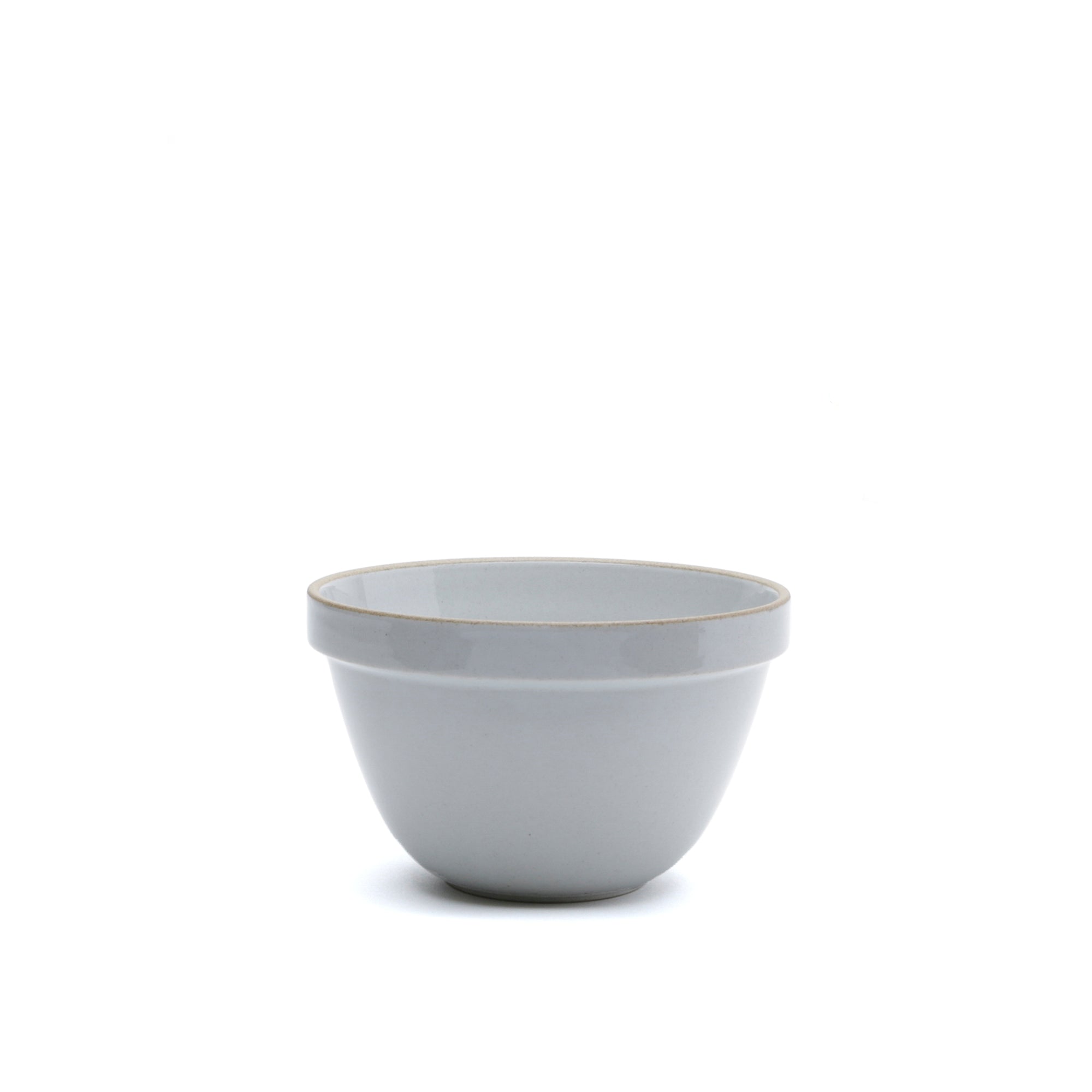 Gloss Gray Porcelain Ceramic Deep Bowl