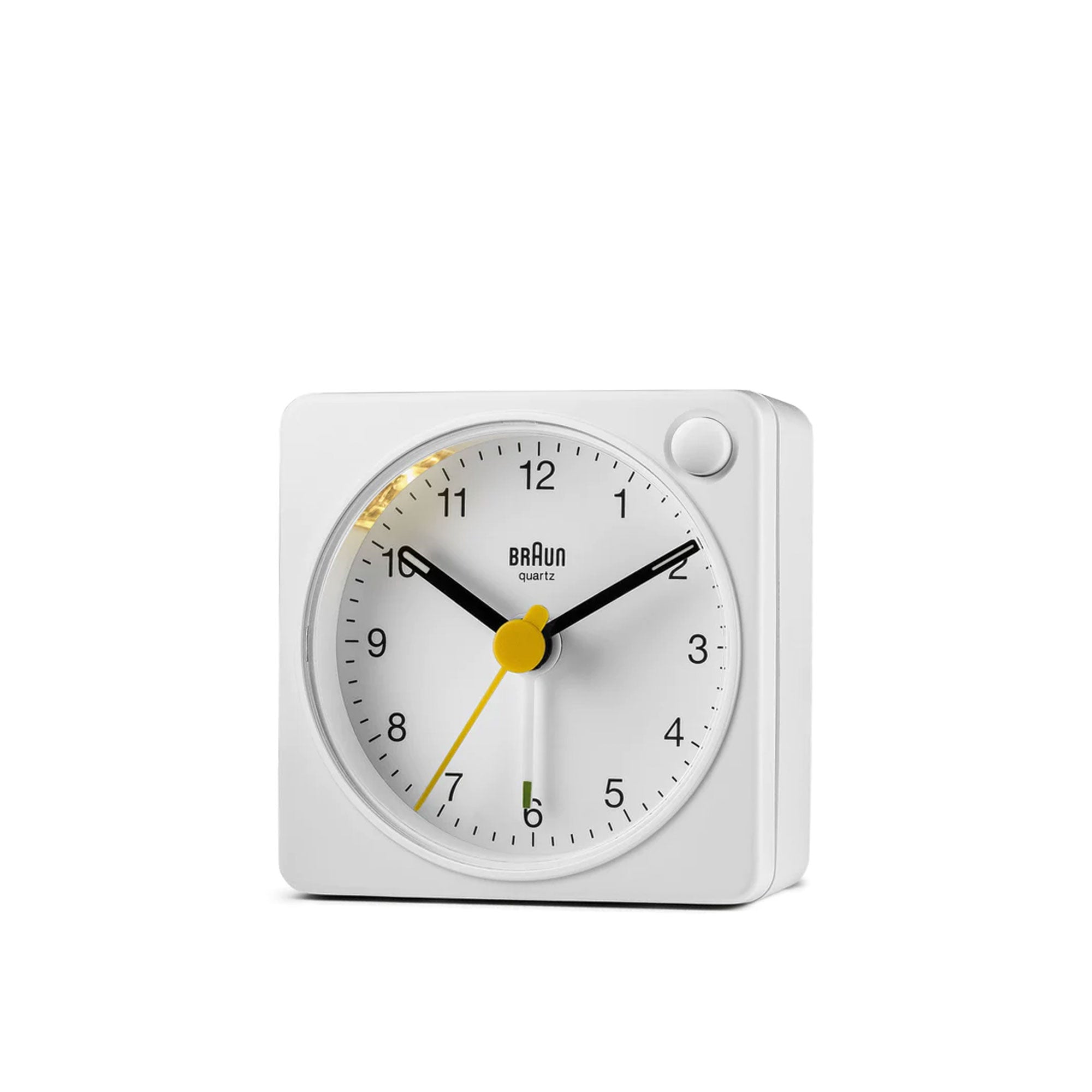 White Travel Alarm Clock BC2X